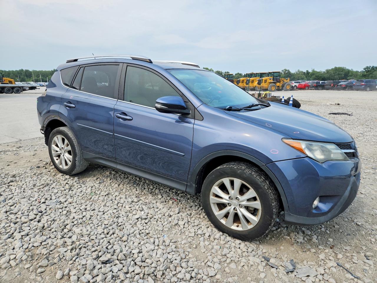 2013 Toyota Rav4 Limited Blue vin: JTMYFREV6DD025381