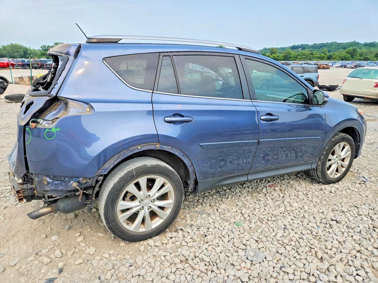 2013 Toyota Rav4 Limited Blue vin: JTMYFREV6DD025381