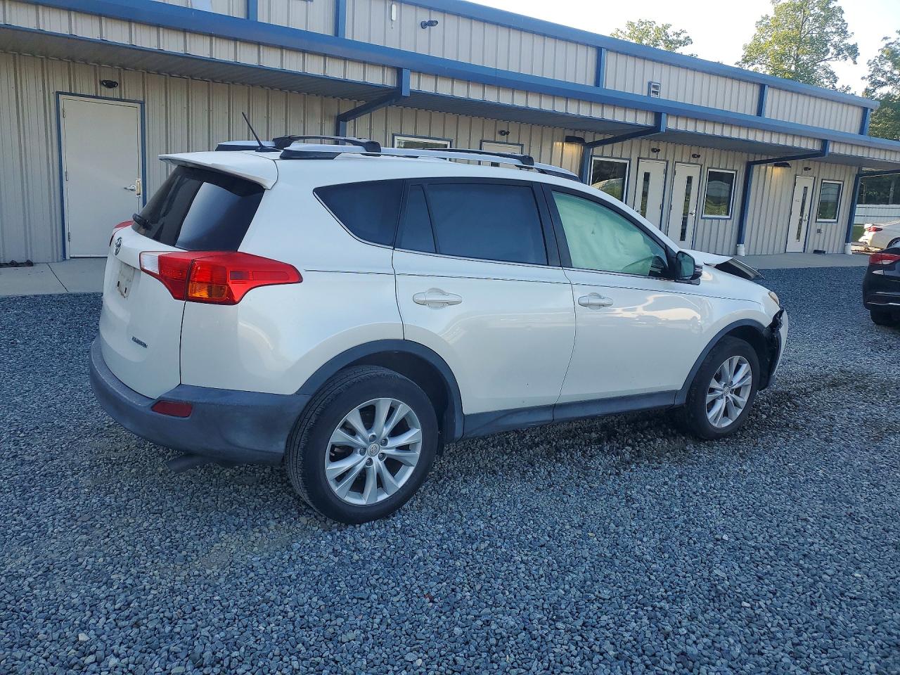 2014 Toyota Rav4 Limited White vin: JTMYFREV6EJ023410