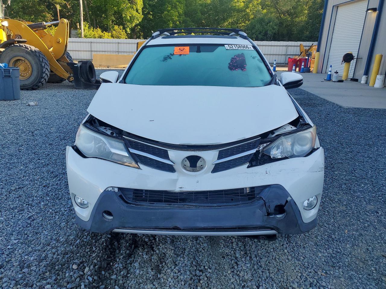 2014 Toyota Rav4 Limited White vin: JTMYFREV6EJ023410