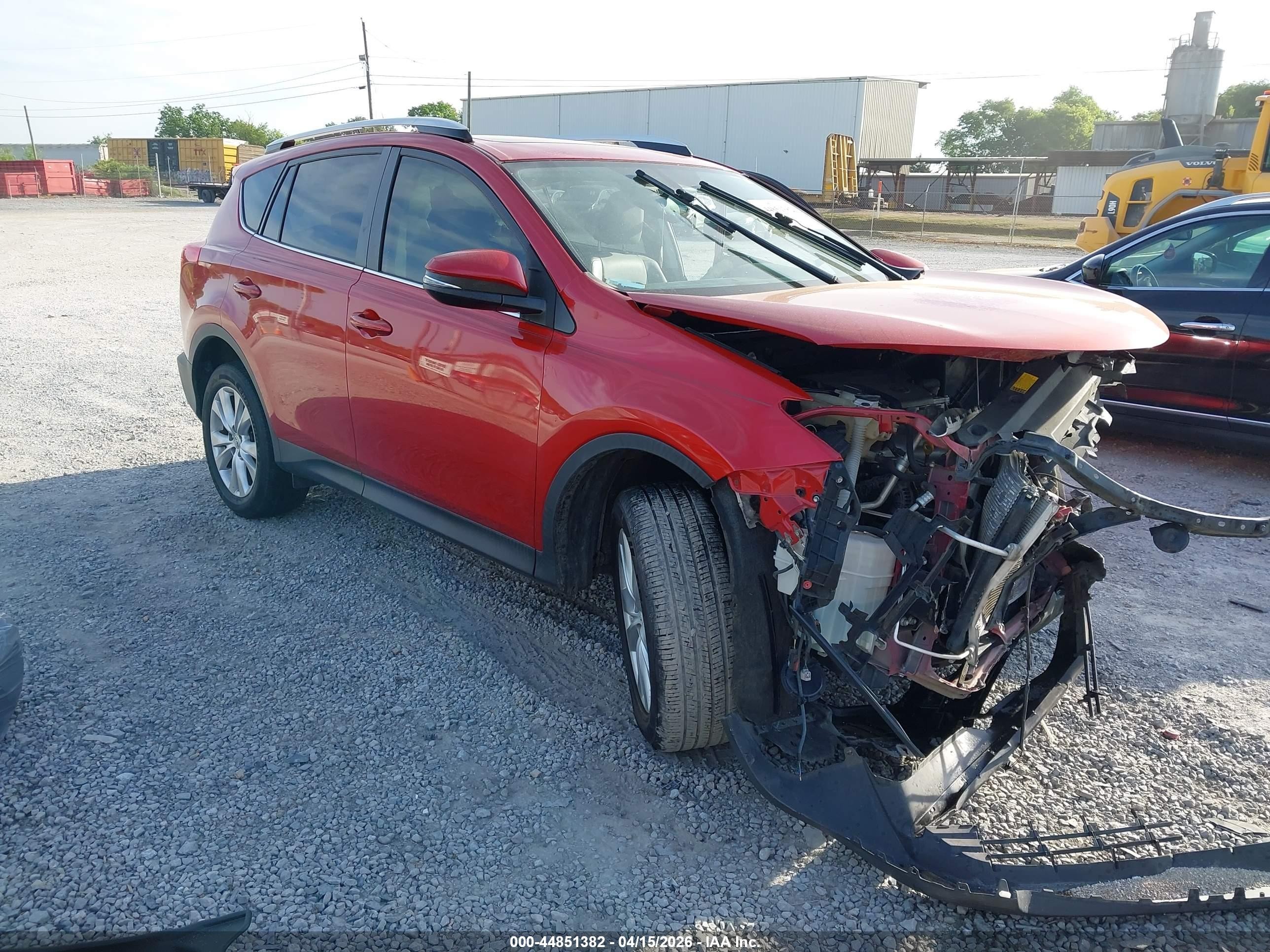 2014 Toyota Rav4 Limited Red vin: JTMYFREV7ED036391
