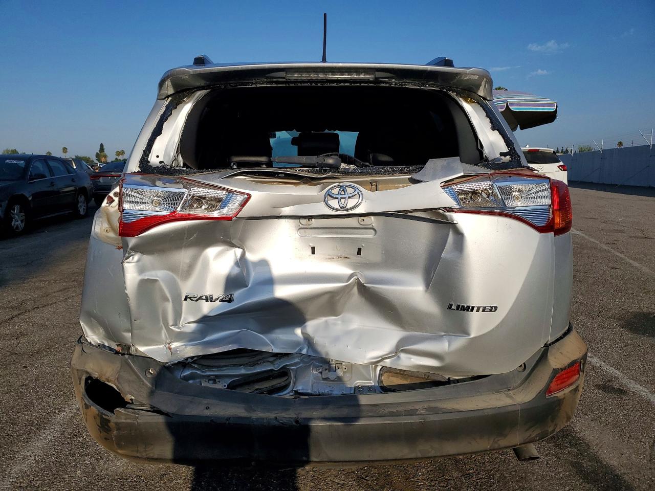 2013 Toyota Rav4 Limited Silver vin: JTMYFREV8D5011587