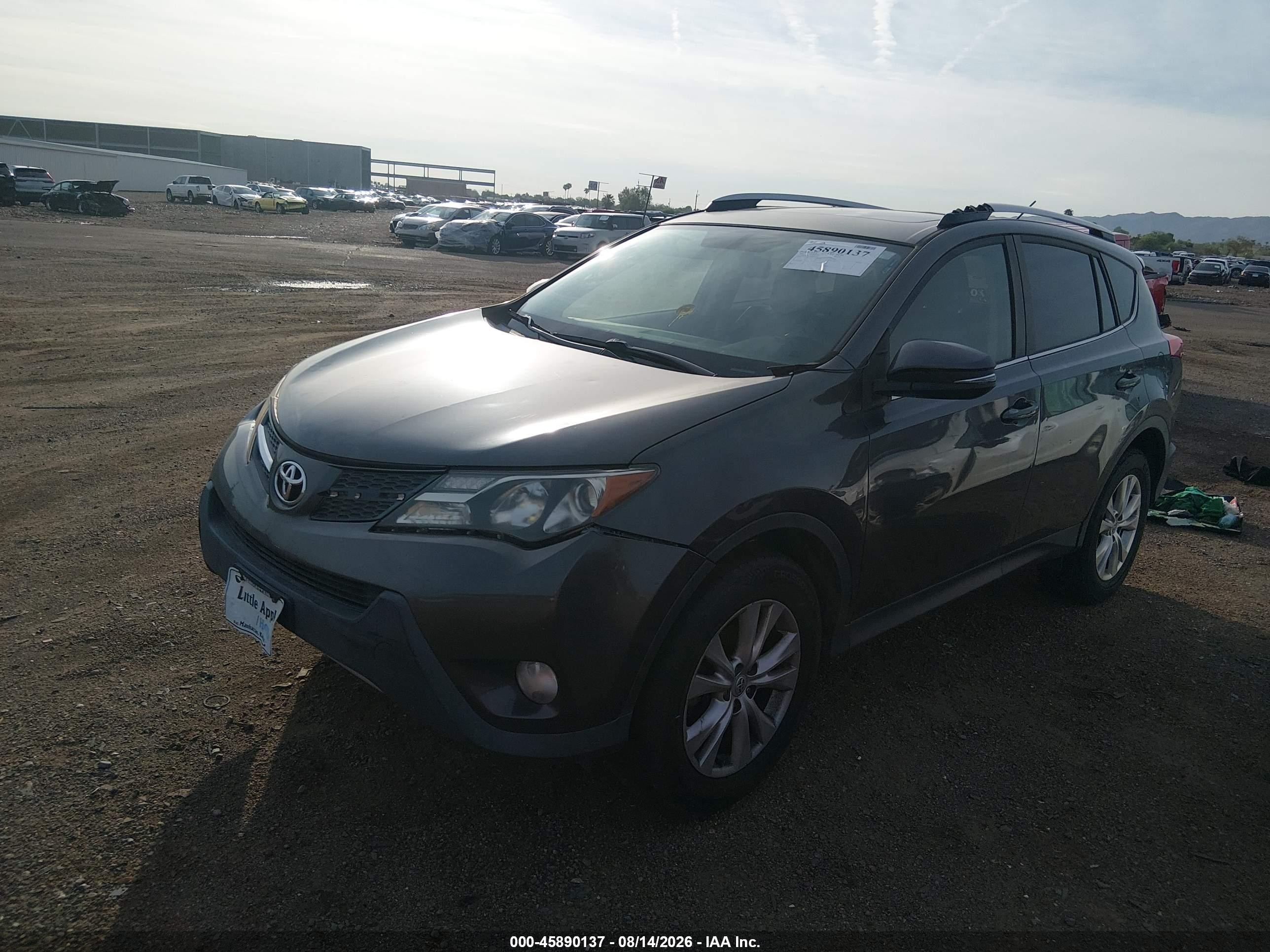 2014 Toyota Rav4 Limited Gray vin: JTMYFREV8ED039655