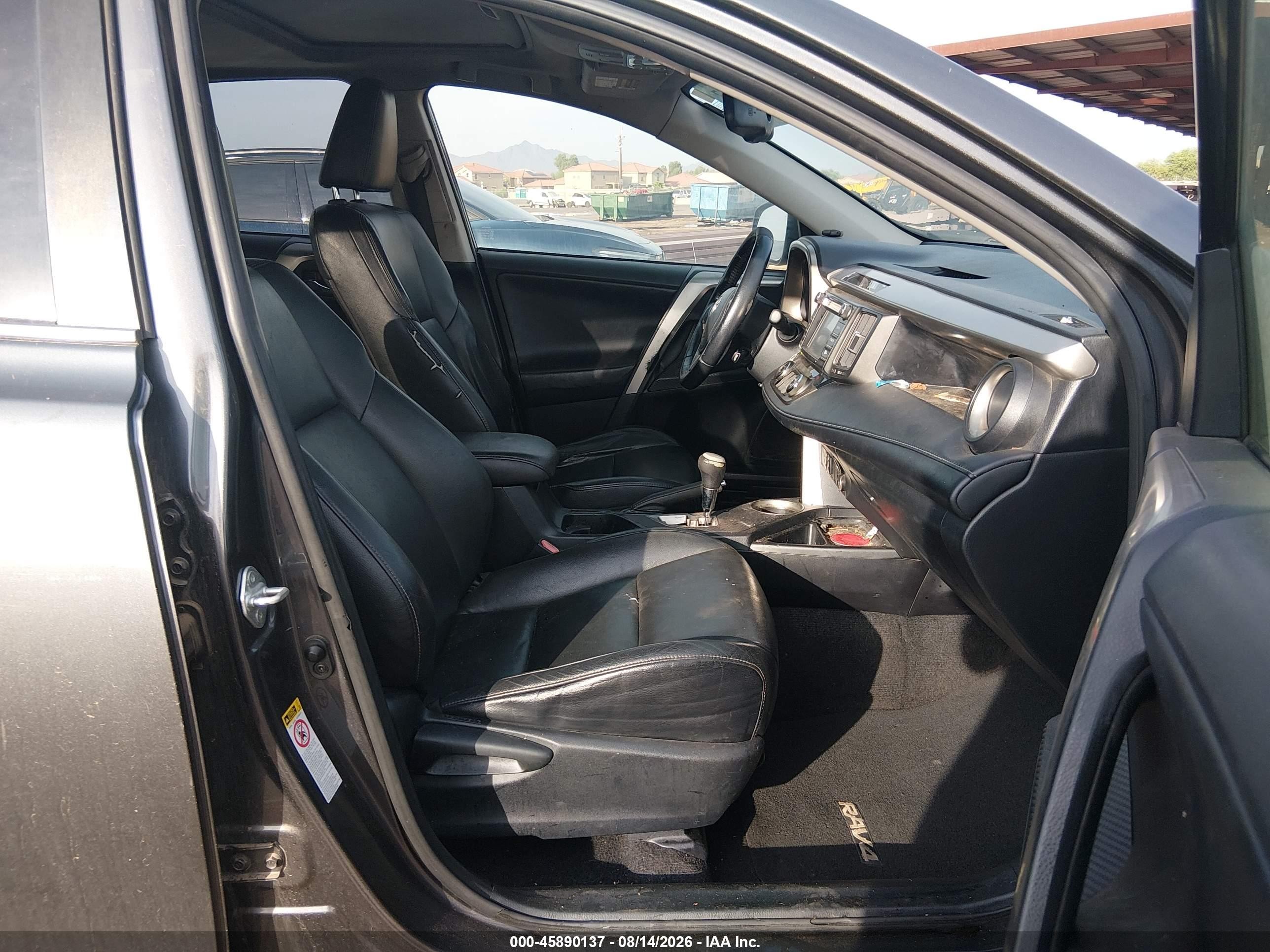 2014 Toyota Rav4 Limited Gray vin: JTMYFREV8ED039655