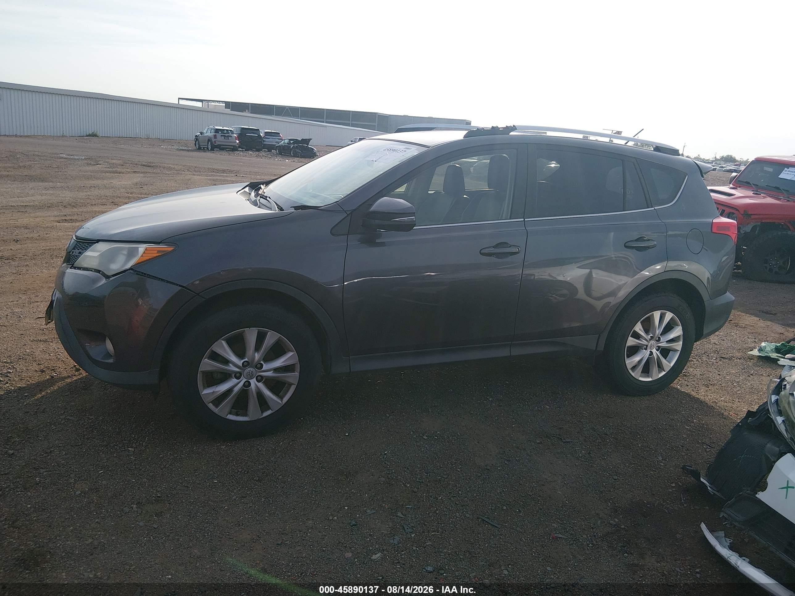 2014 Toyota Rav4 Limited Gray vin: JTMYFREV8ED039655