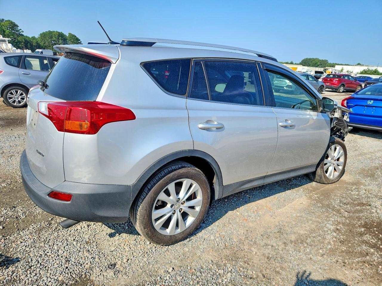 2014 Toyota Rav4 Limited Silver vin: JTMYFREV9ED035503