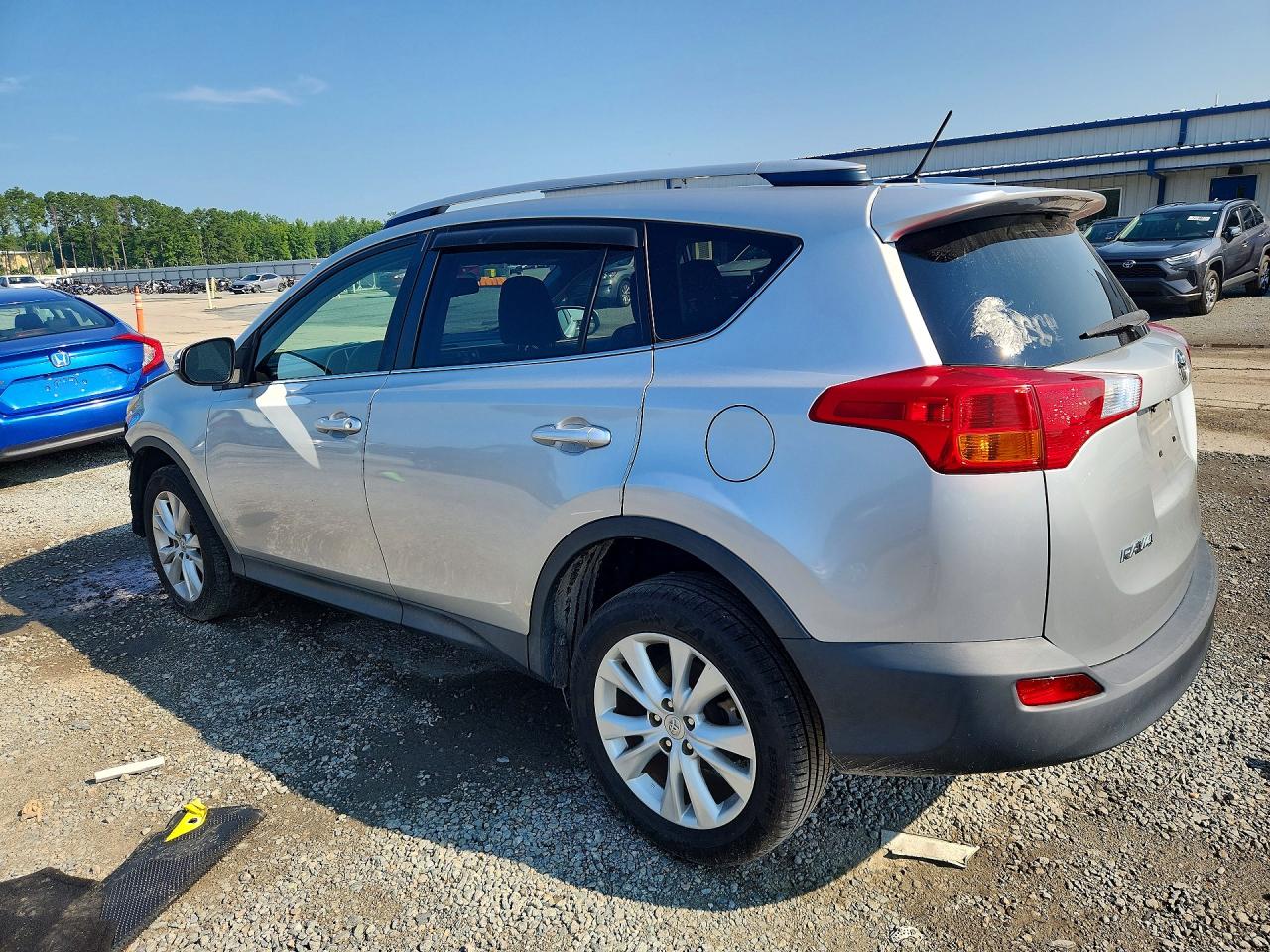 2014 Toyota Rav4 Limited Silver vin: JTMYFREV9ED035503