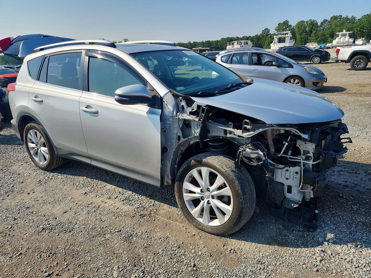 2014 Toyota Rav4 Limited Silver vin: JTMYFREV9ED035503