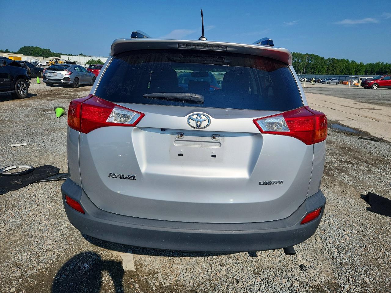 2014 Toyota Rav4 Limited Silver vin: JTMYFREV9ED035503