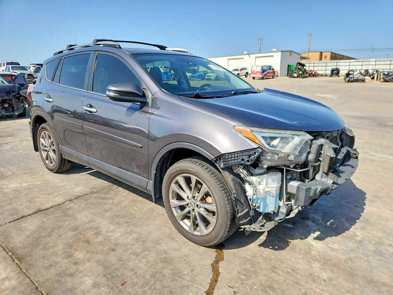 2017 Toyota Rav4 Limited Gray vin: JTMYFREV9HJ141424