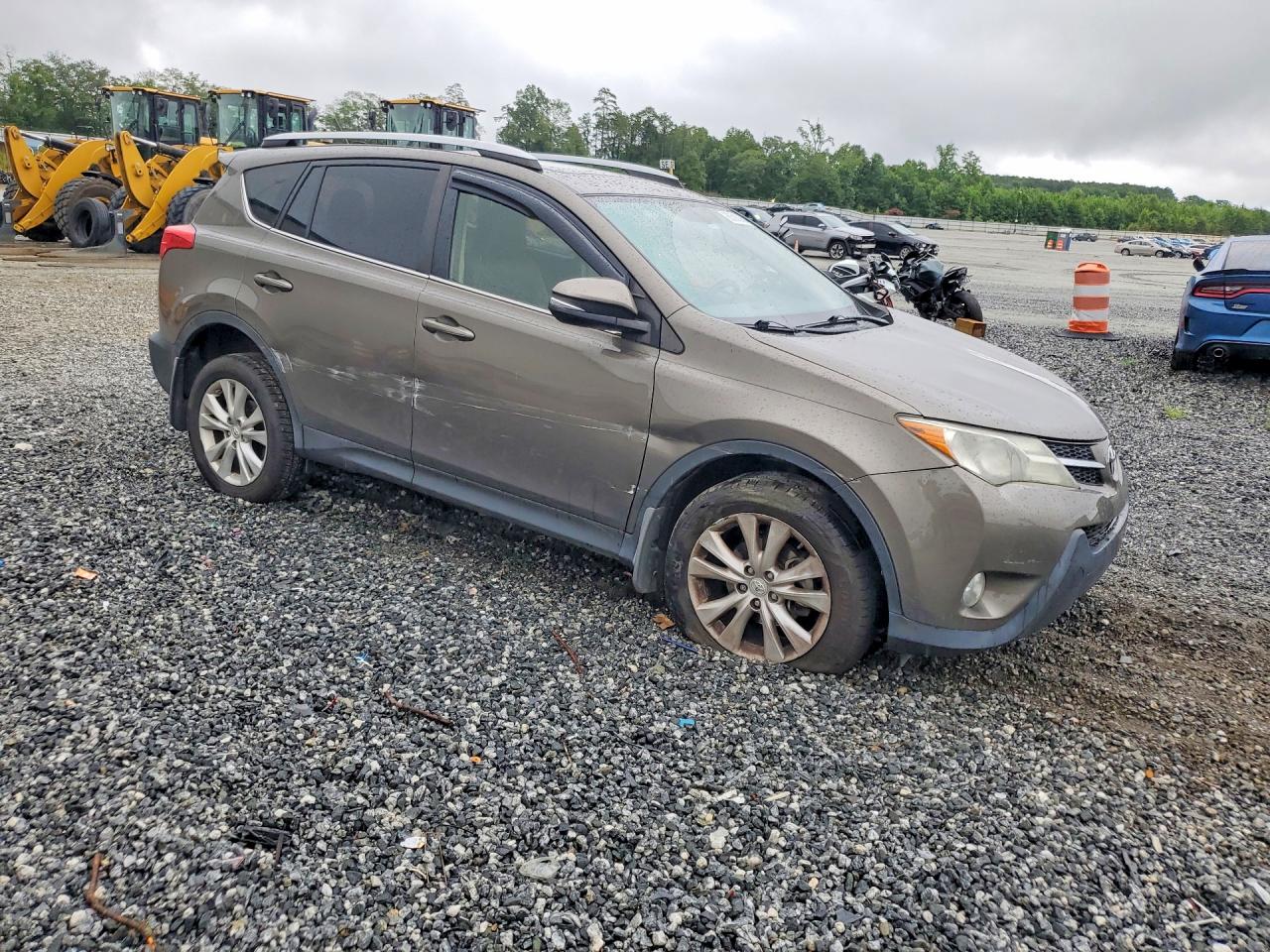 2014 Toyota Rav4 Limited Brown vin: JTMYFREVXED039396