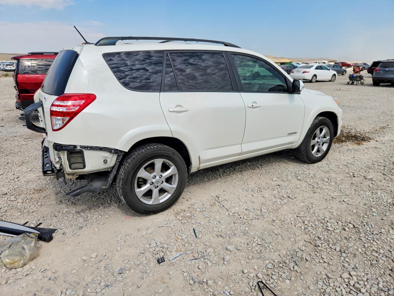 2010 Toyota Rav4 Limited White vin: JTMYK4DV1AD004398