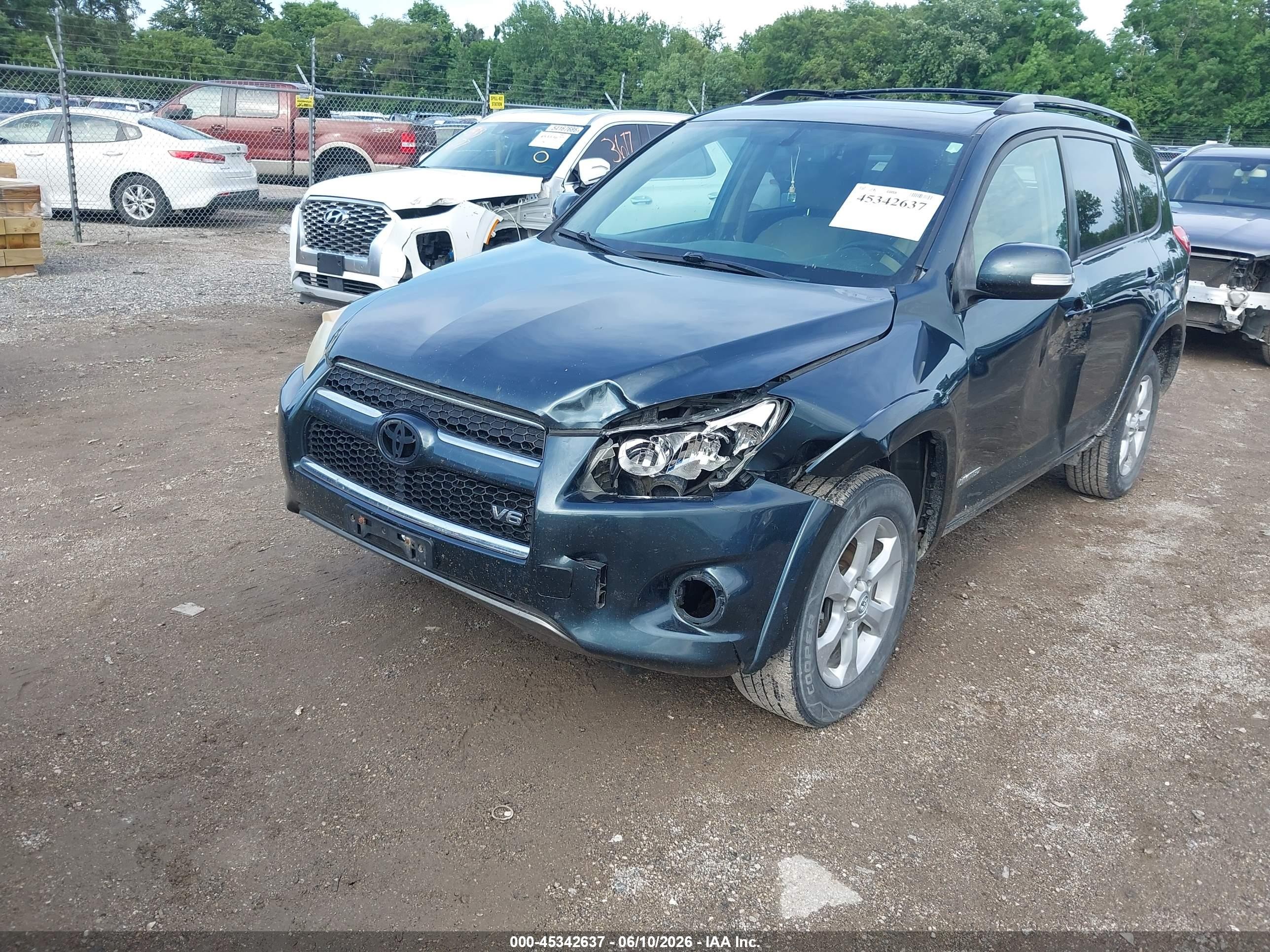 2010 Toyota Rav4 Limited V6 Light Blue vin: JTMYK4DV3AD003608