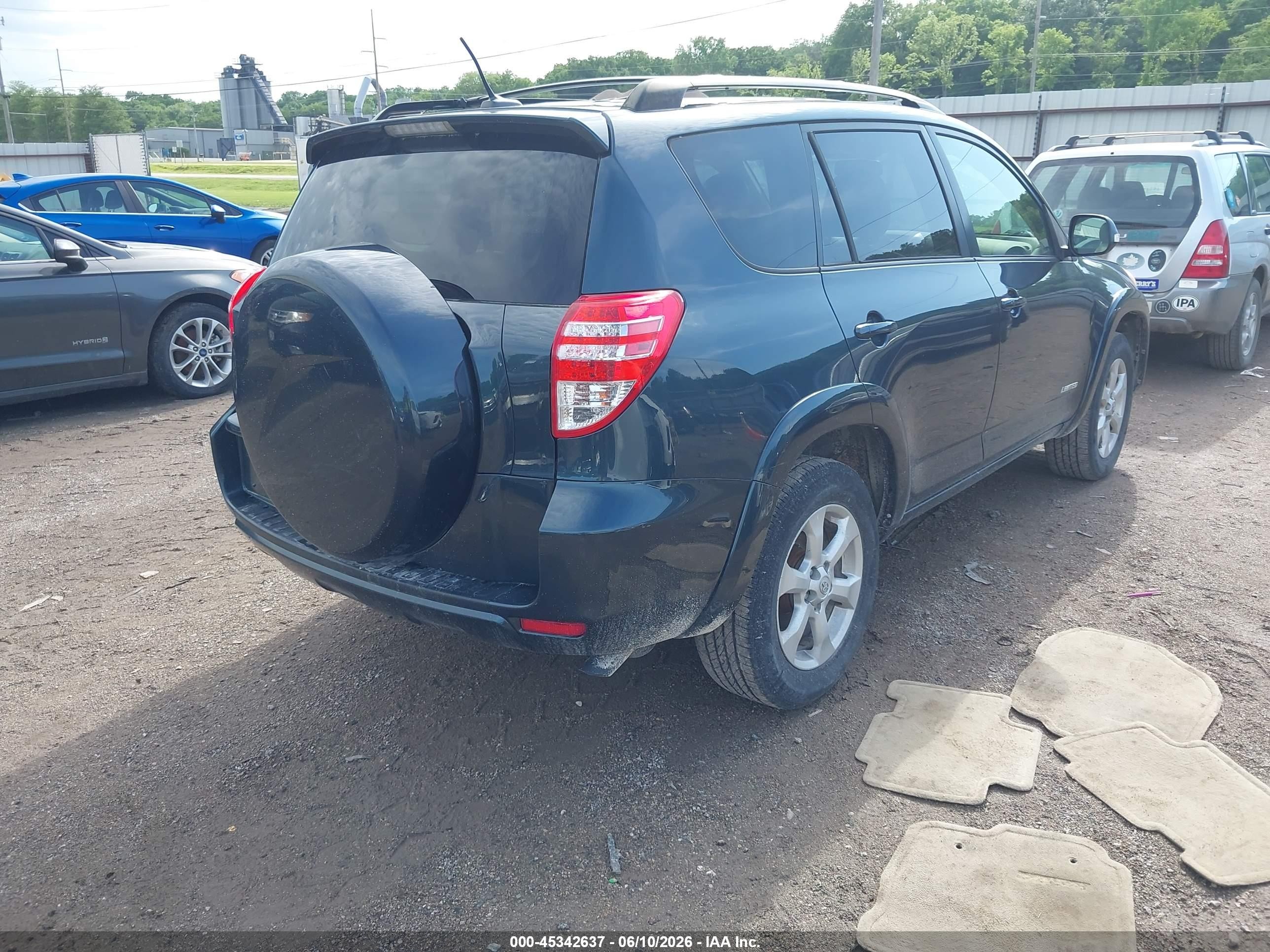2010 Toyota Rav4 Limited V6 Light Blue vin: JTMYK4DV3AD003608