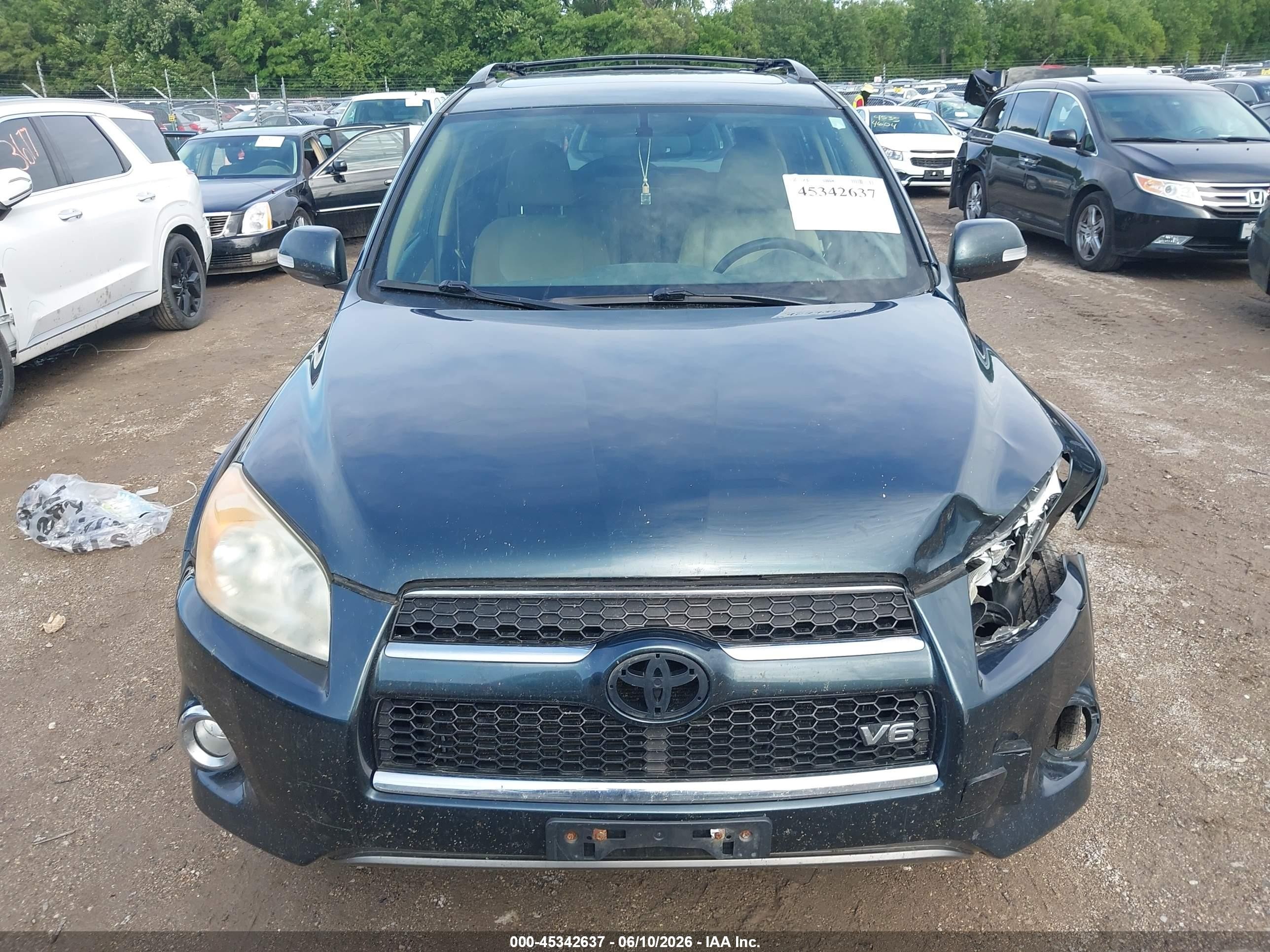 2010 Toyota Rav4 Limited V6 Light Blue vin: JTMYK4DV3AD003608