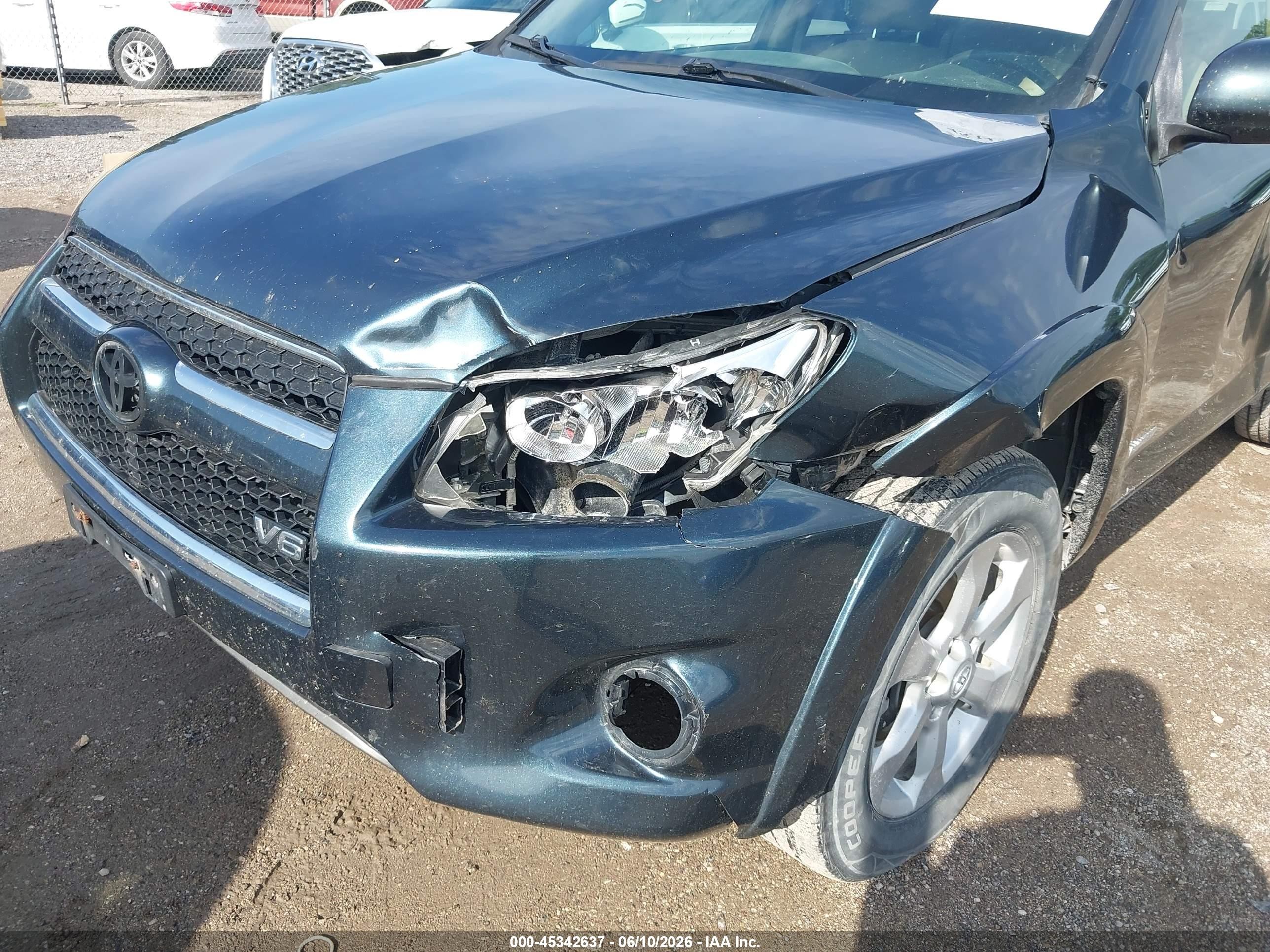 2010 Toyota Rav4 Limited V6 Light Blue vin: JTMYK4DV3AD003608
