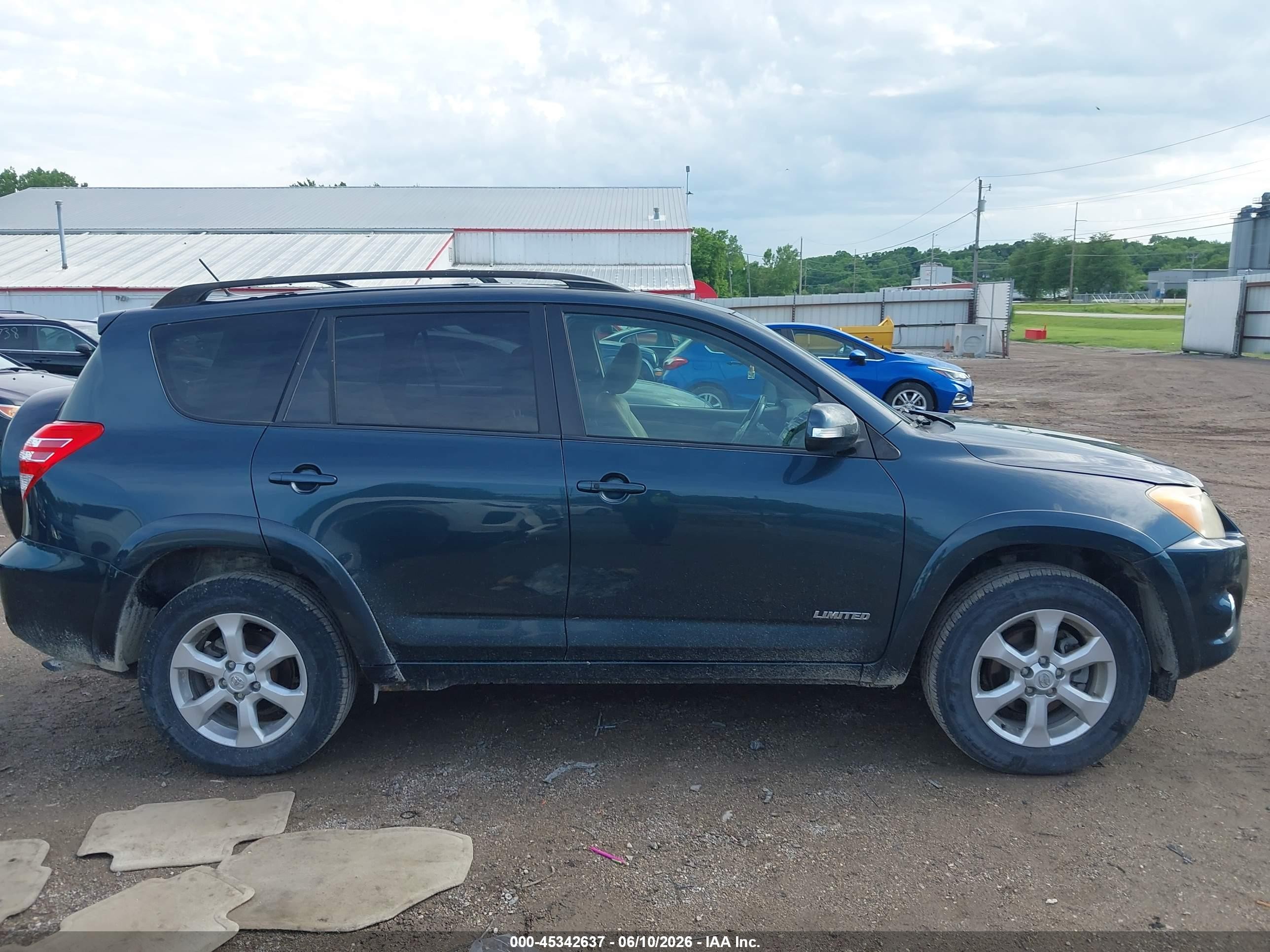 2010 Toyota Rav4 Limited V6 Light Blue vin: JTMYK4DV3AD003608