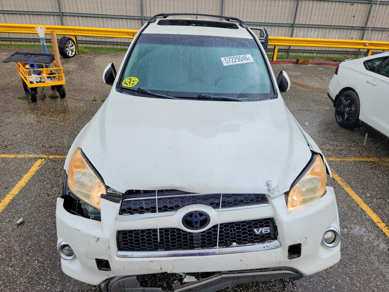 2010 Toyota Rav4 Limited White vin: JTMYK4DV8A5026456