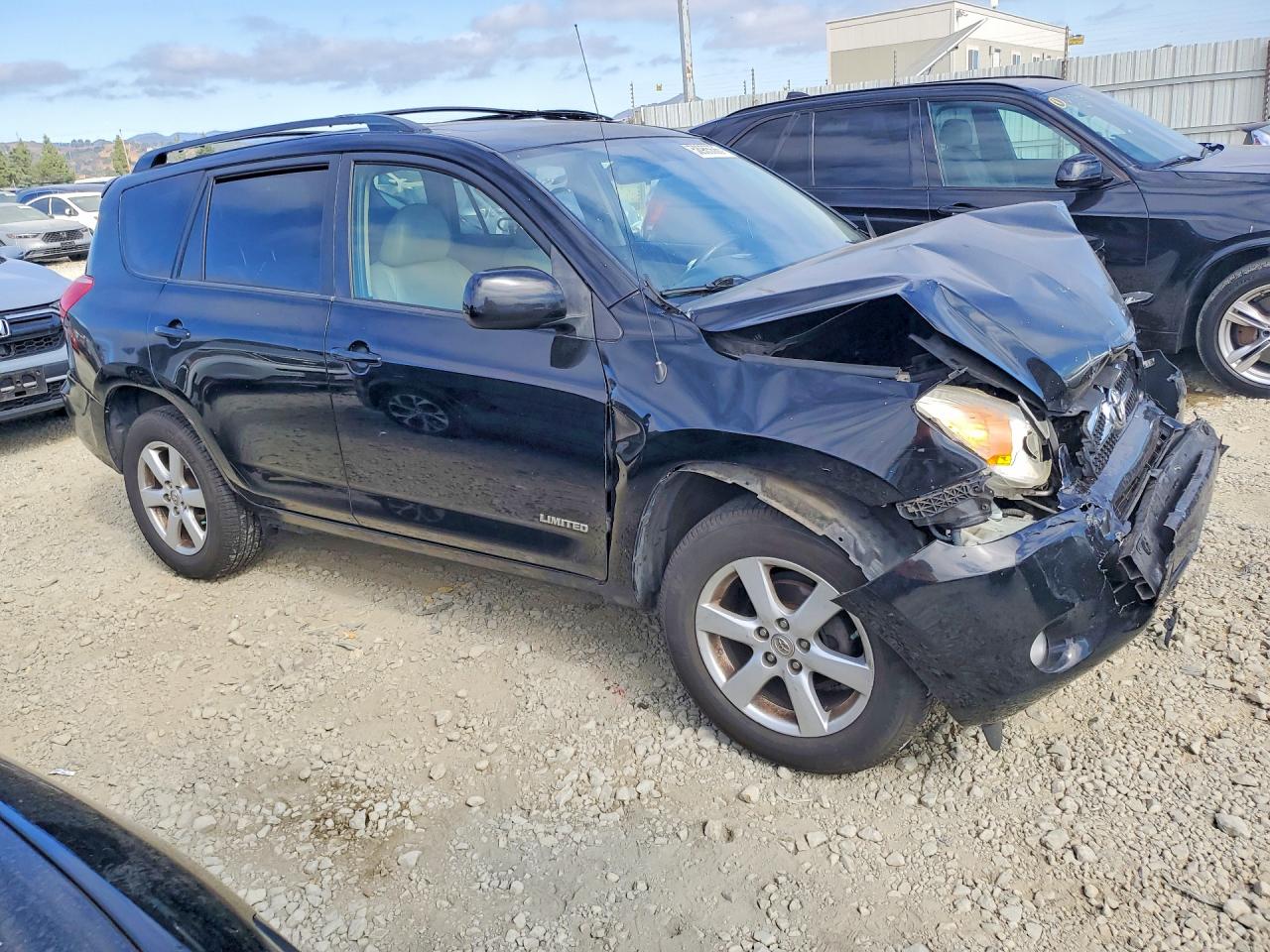2007 Toyota Rav4 Limited Black vin: JTMZD31V076030758