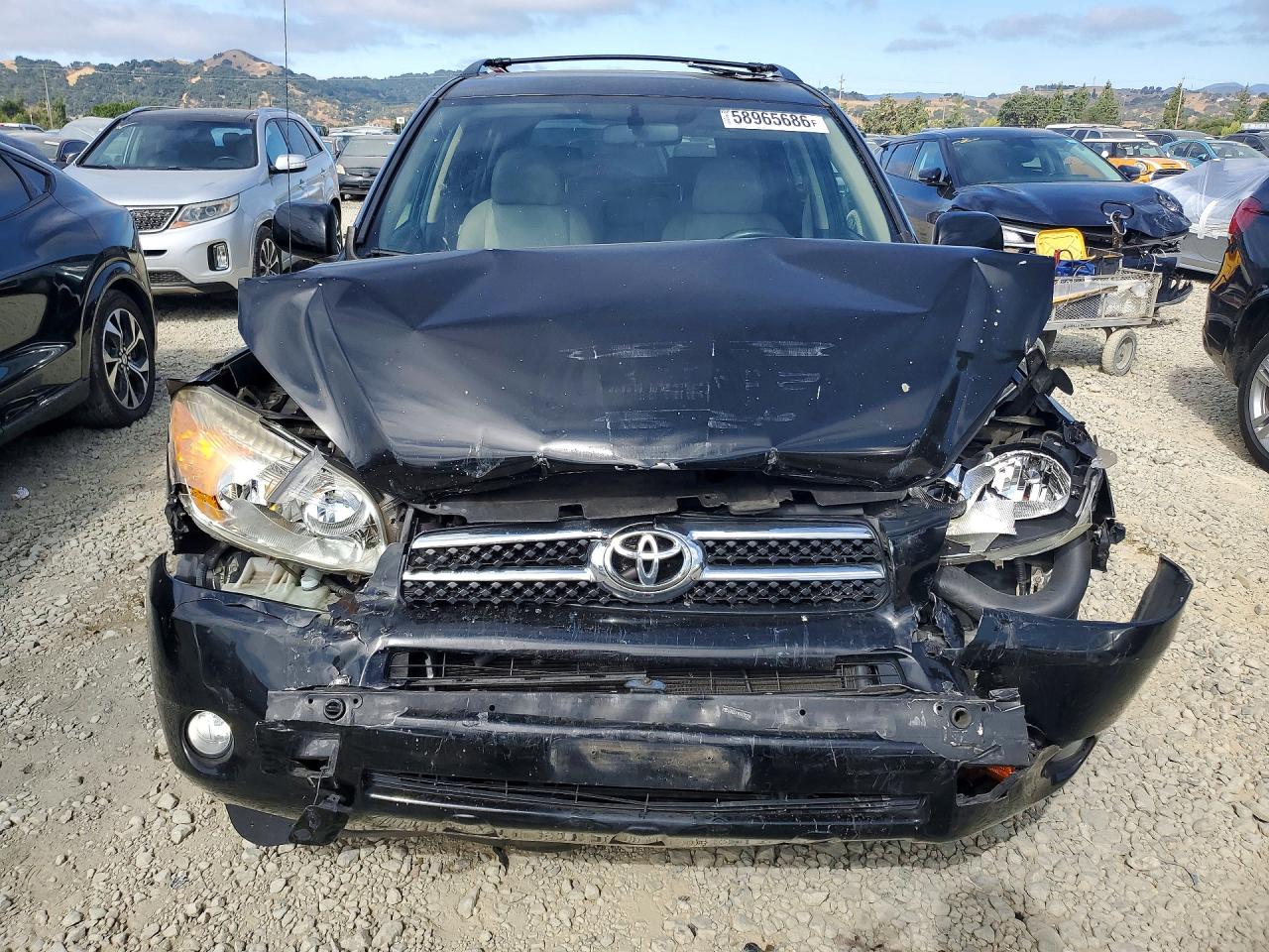 2007 Toyota Rav4 Limited Black vin: JTMZD31V076030758
