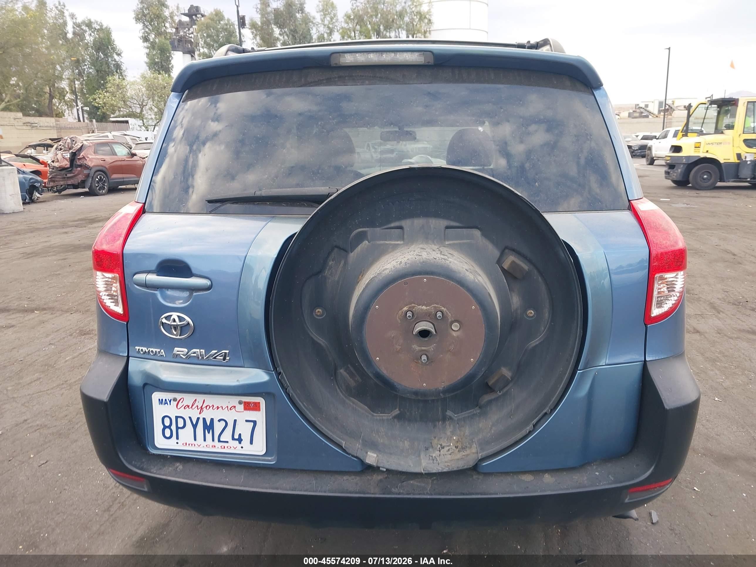 2008 Toyota Rav4 Limited Blue vin: JTMZD31V086072445