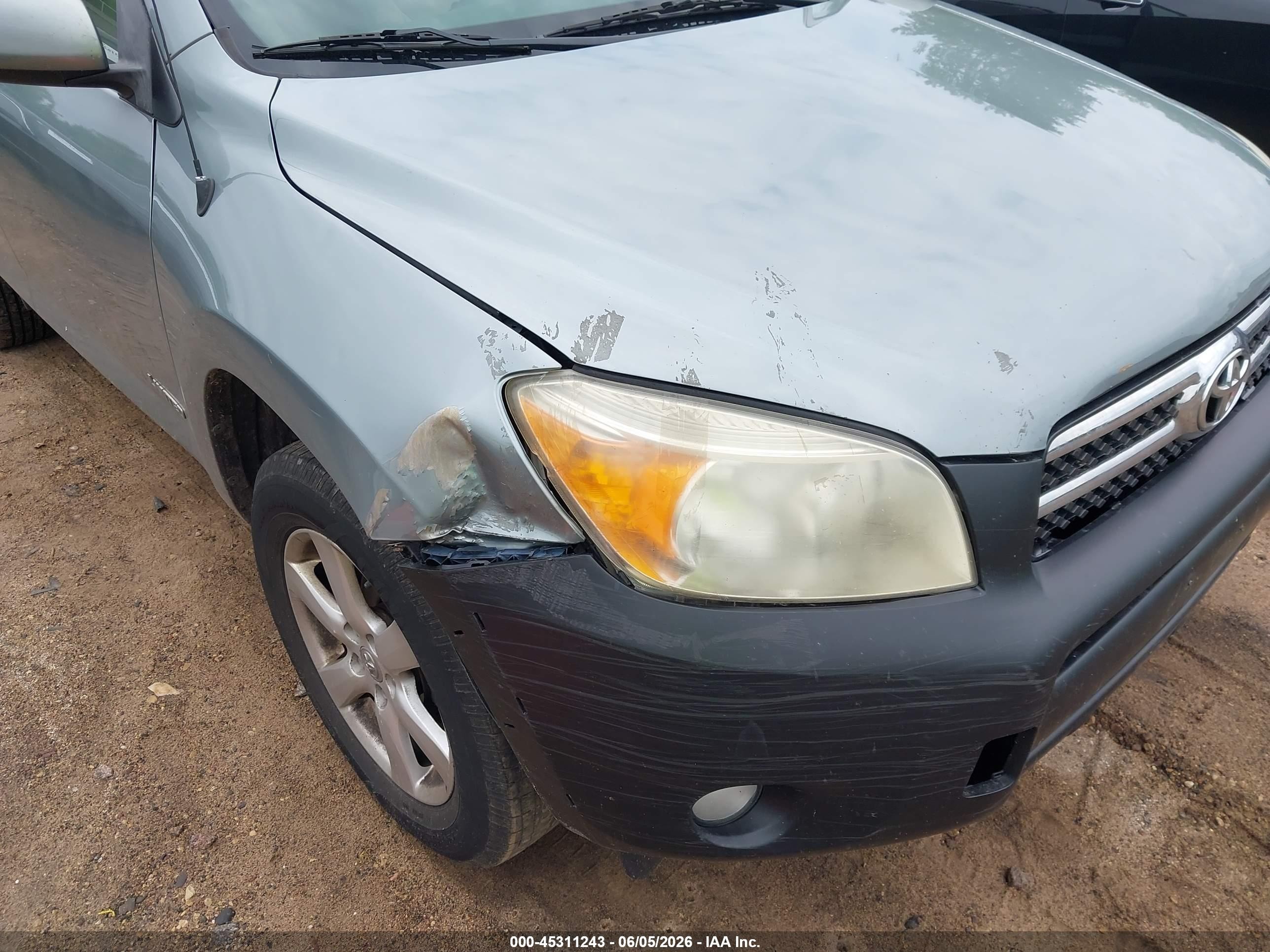 2008 Toyota Rav4 Limited Blue vin: JTMZD31V185097098