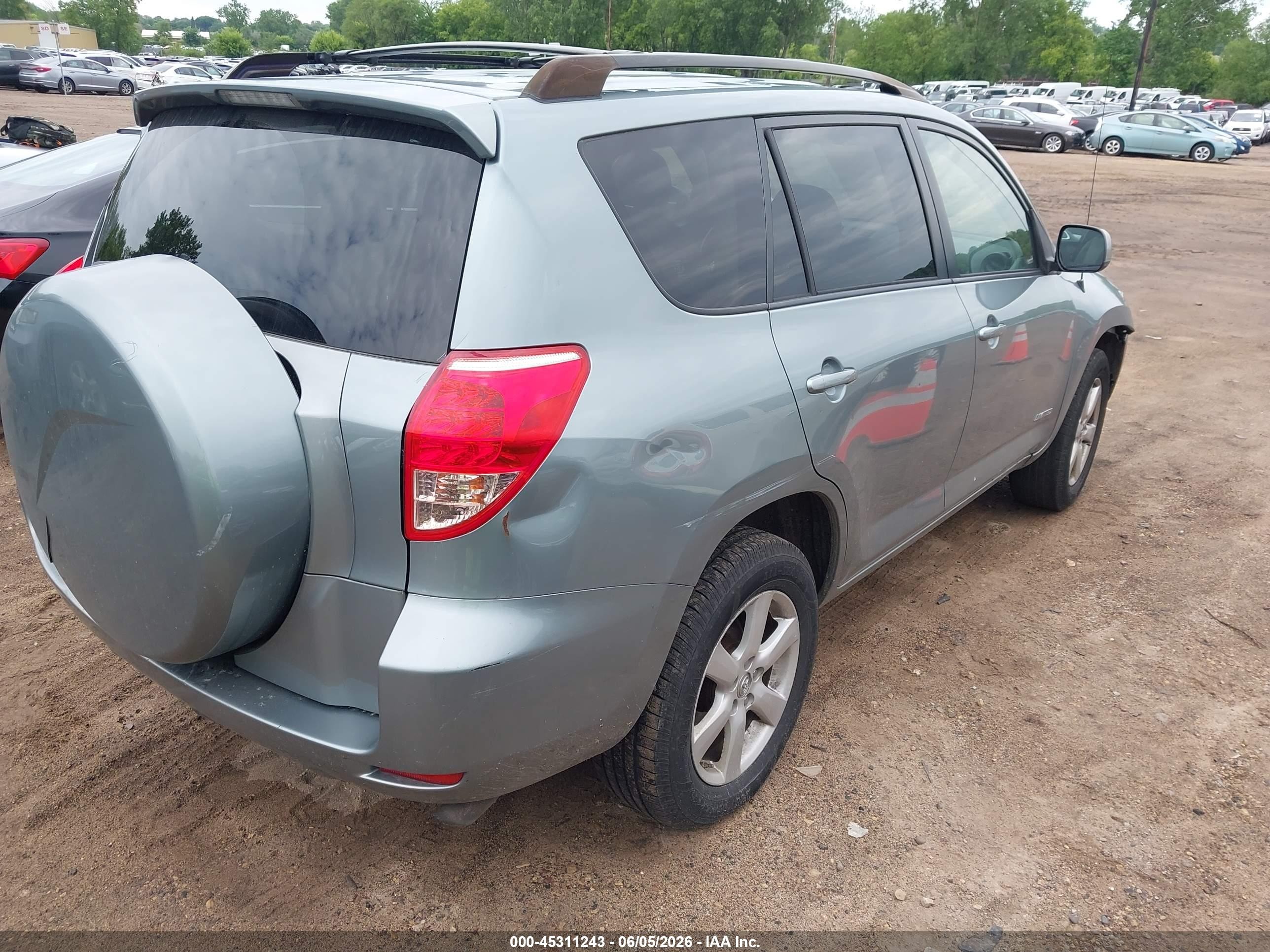 2008 Toyota Rav4 Limited Blue vin: JTMZD31V185097098