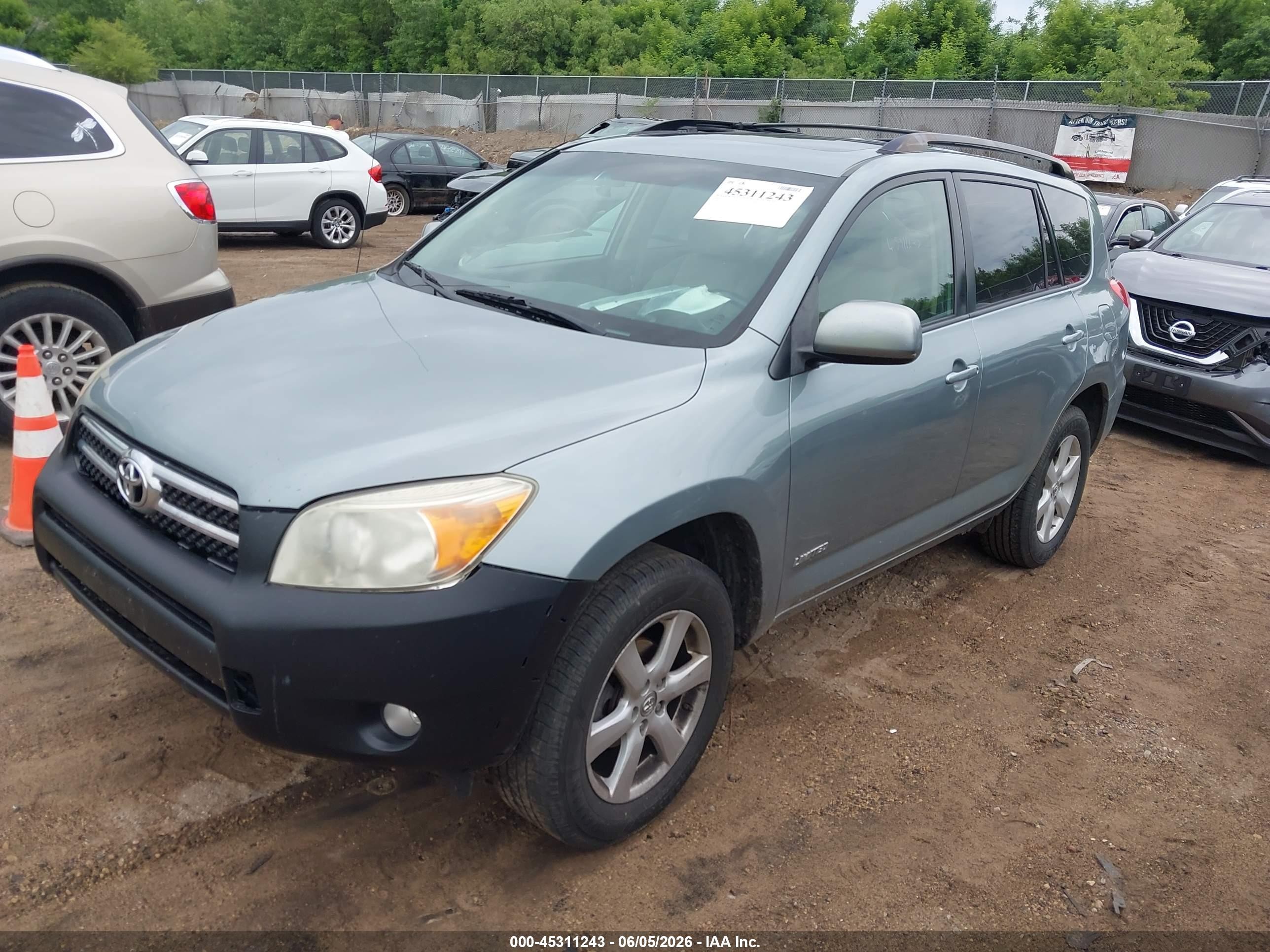 2008 Toyota Rav4 Limited Blue vin: JTMZD31V185097098