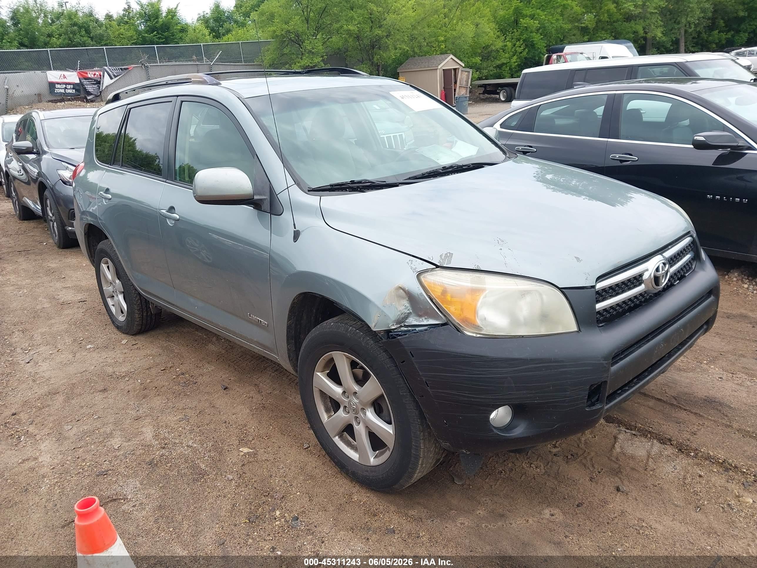 2008 Toyota Rav4 Limited Blue vin: JTMZD31V185097098