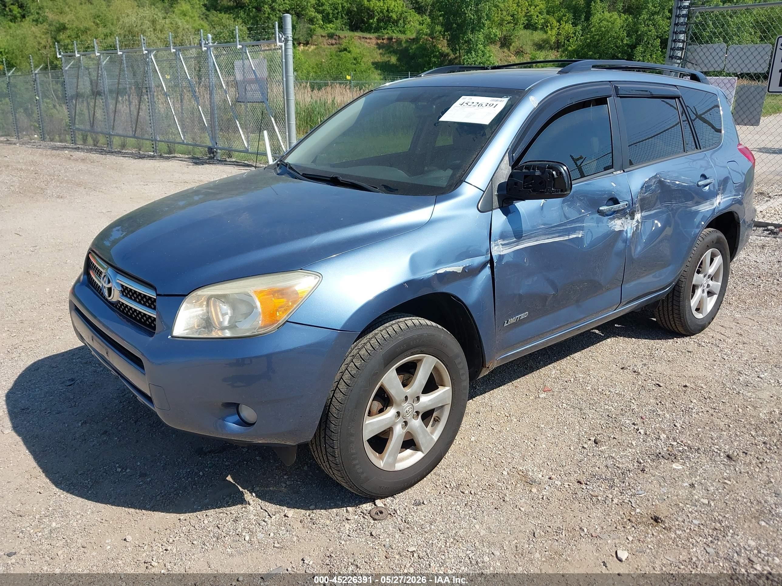 2007 Toyota Rav4 Limited Teal vin: JTMZD31V275032940