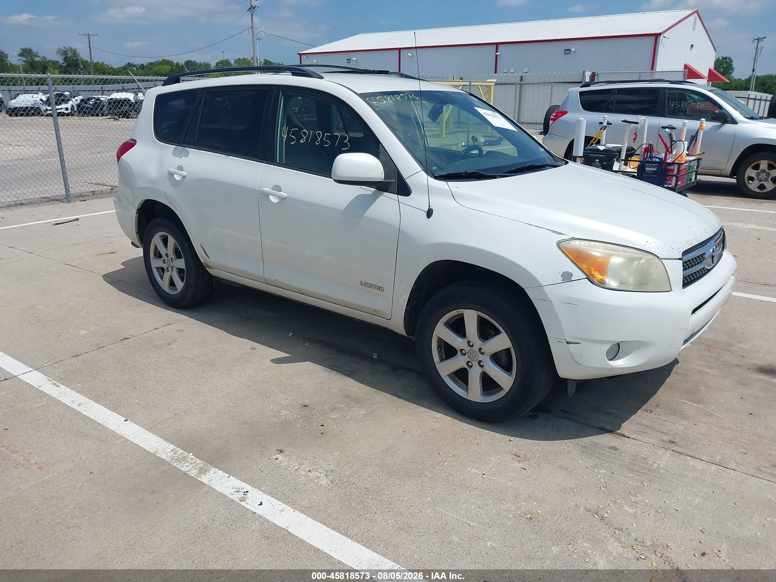 2007 Toyota Rav4 Limited White vin: JTMZD31V275036907