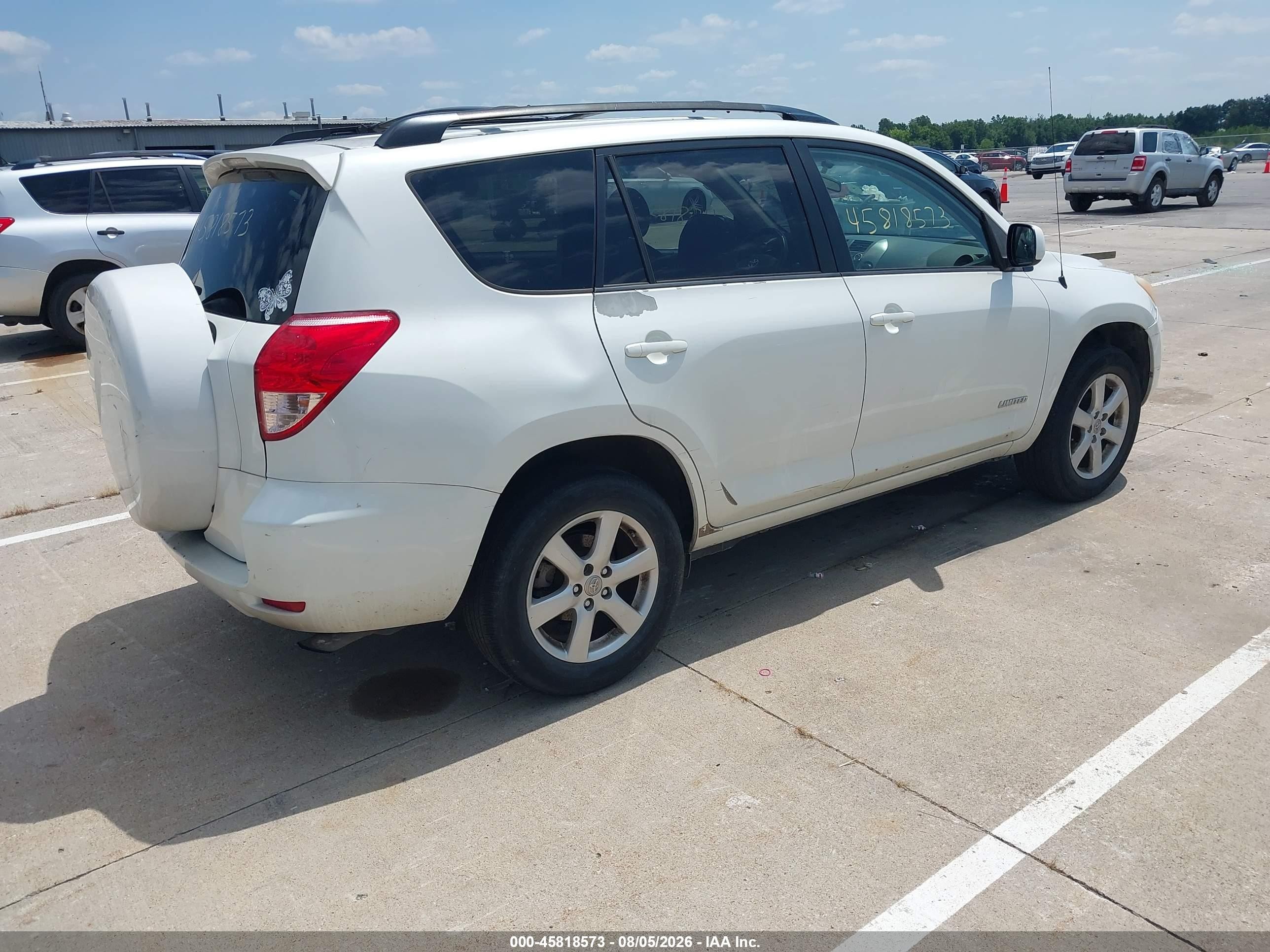 2007 Toyota Rav4 Limited White vin: JTMZD31V275036907