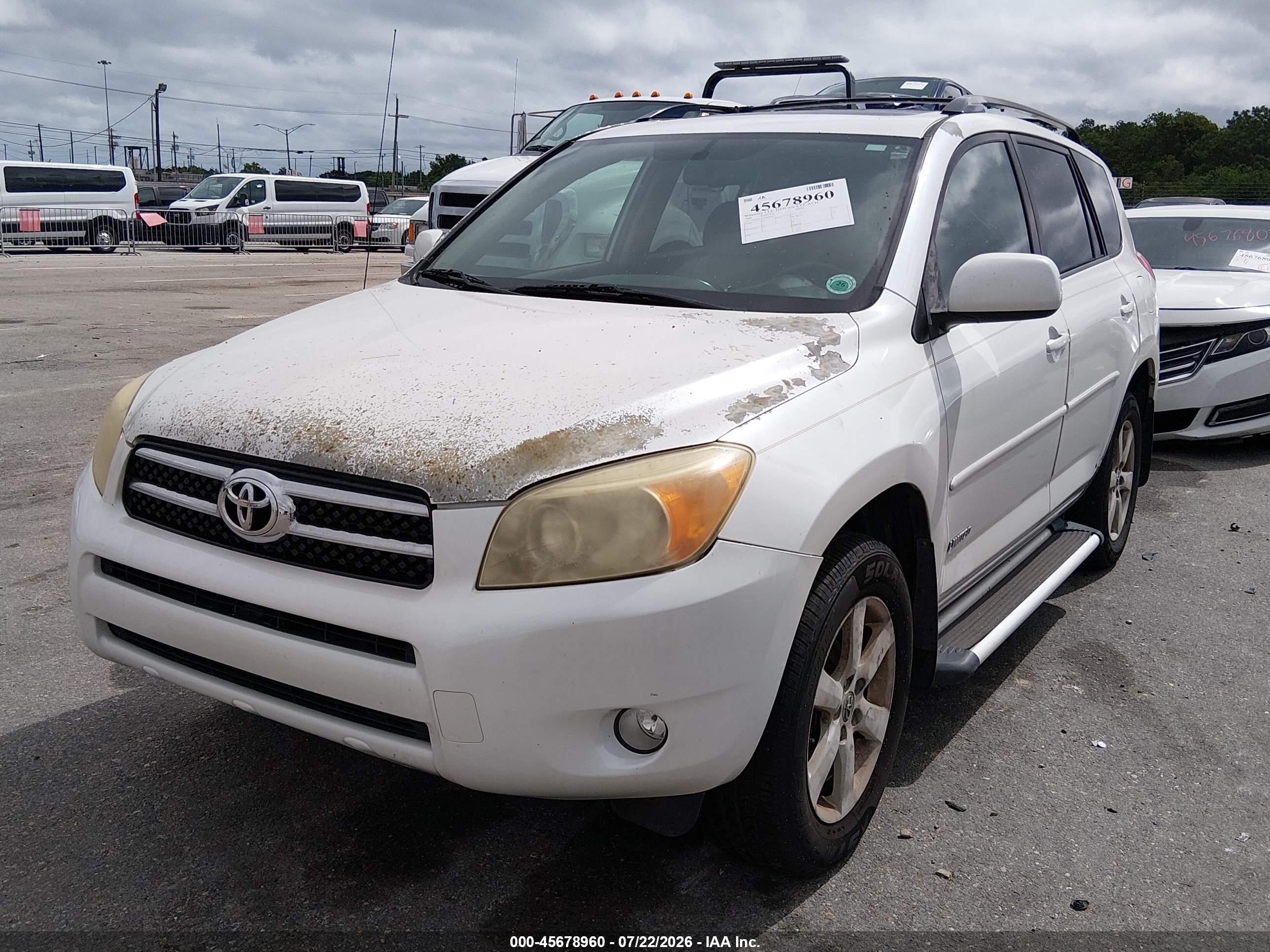 2008 Toyota Rav4 Limited White vin: JTMZD31V285098051