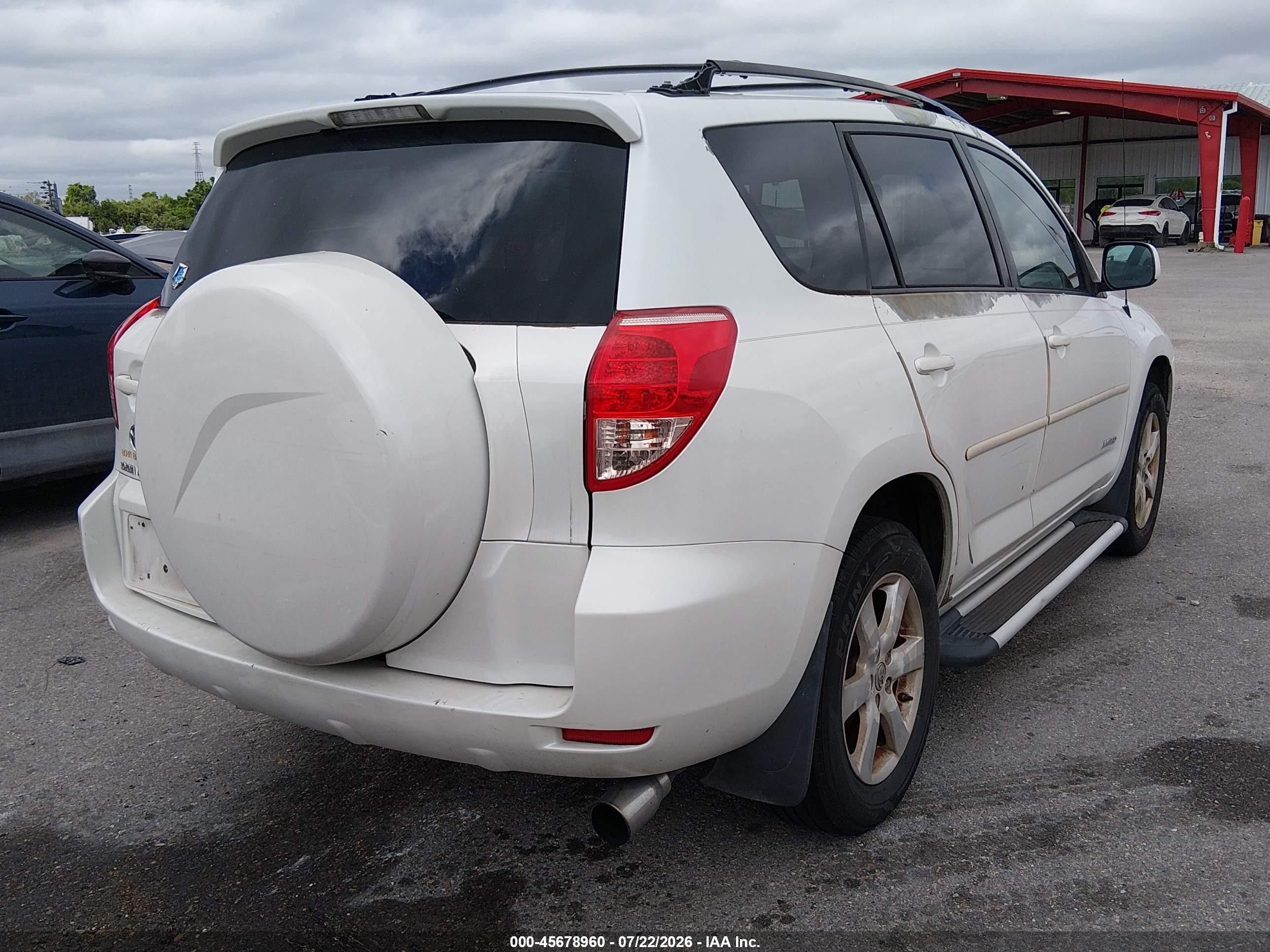 2008 Toyota Rav4 Limited White vin: JTMZD31V285098051