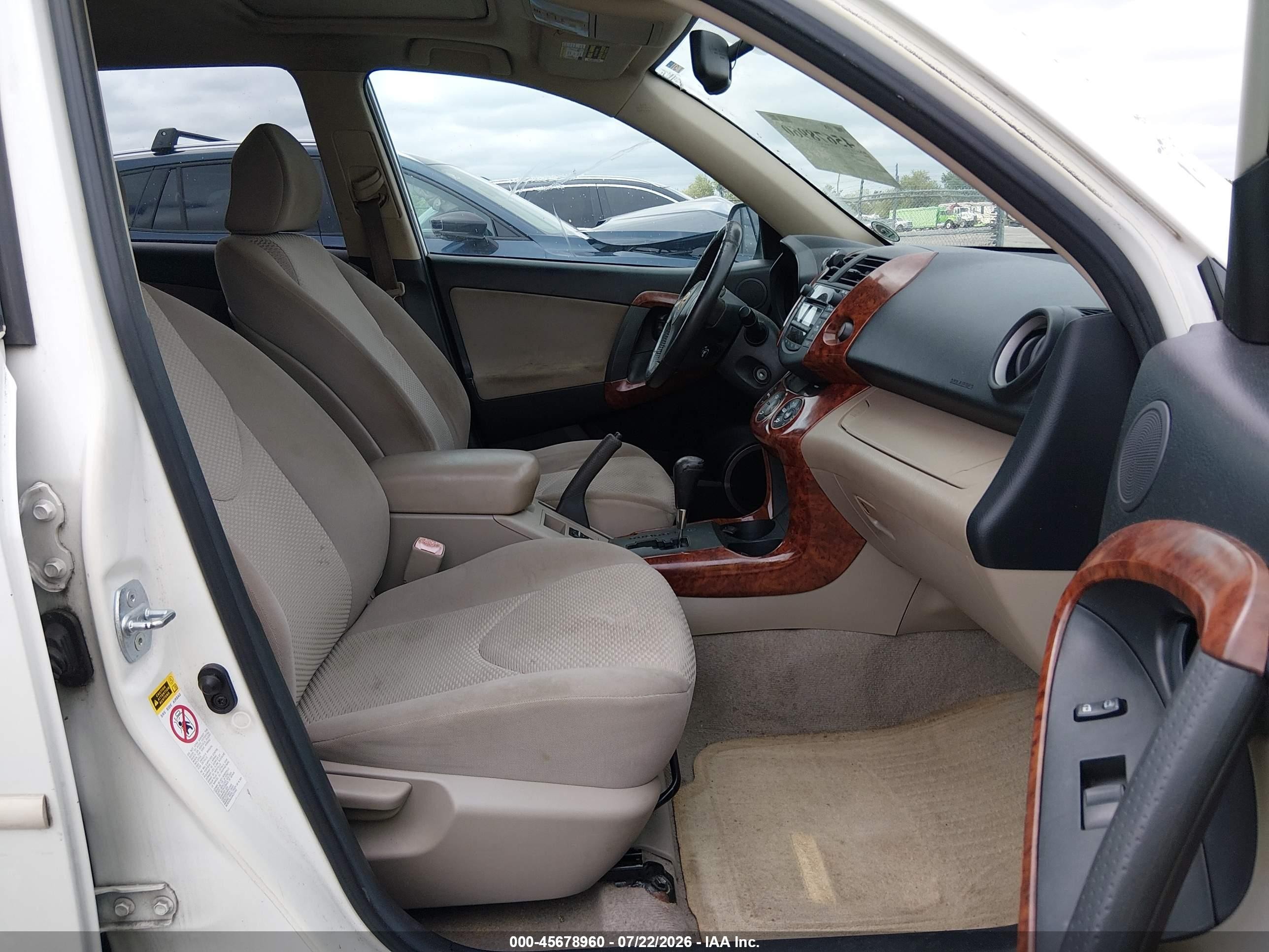 2008 Toyota Rav4 Limited White vin: JTMZD31V285098051