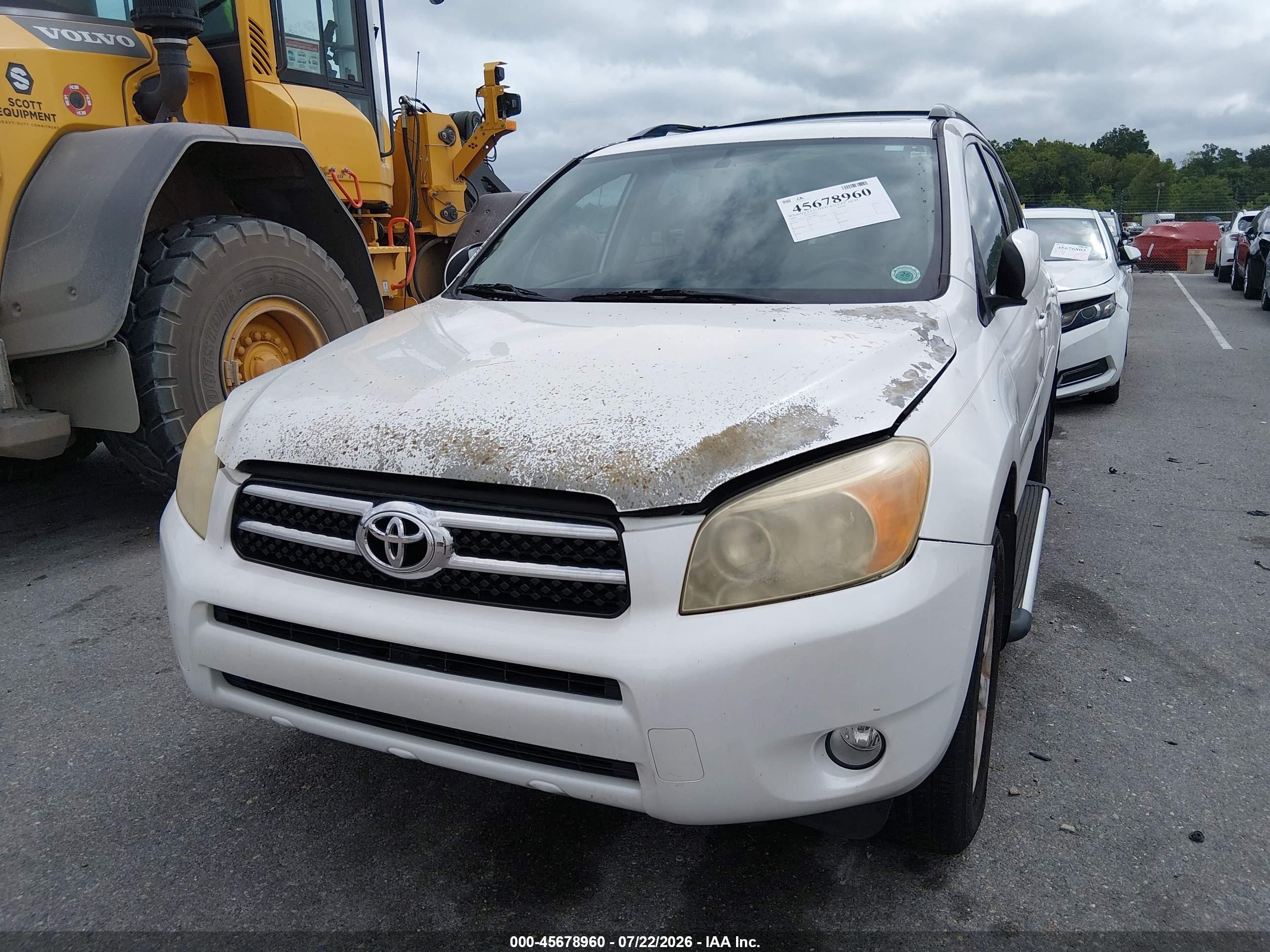 2008 Toyota Rav4 Limited White vin: JTMZD31V285098051