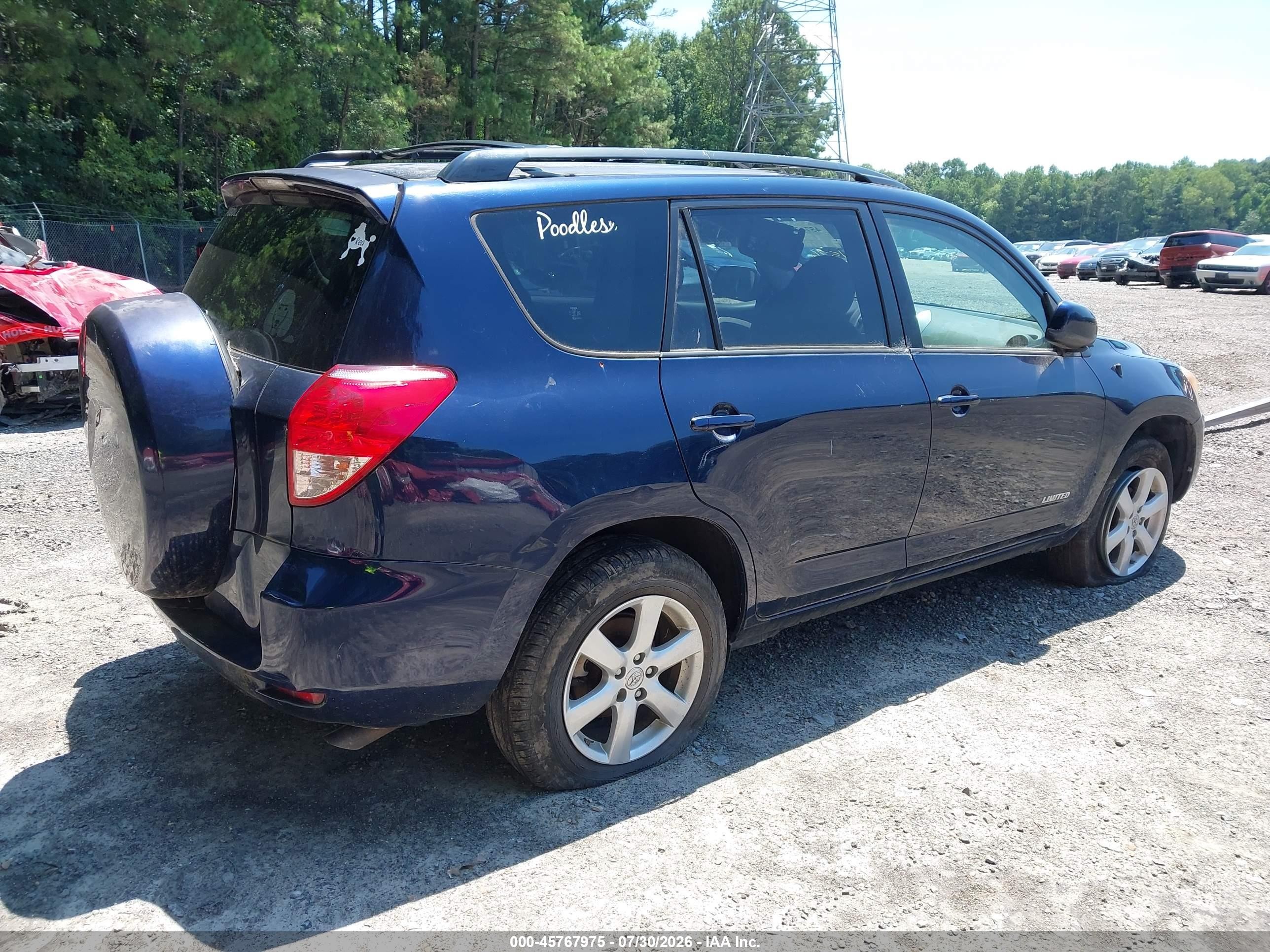 2006 Toyota Rav4 Limited Blue vin: JTMZD31V465020058