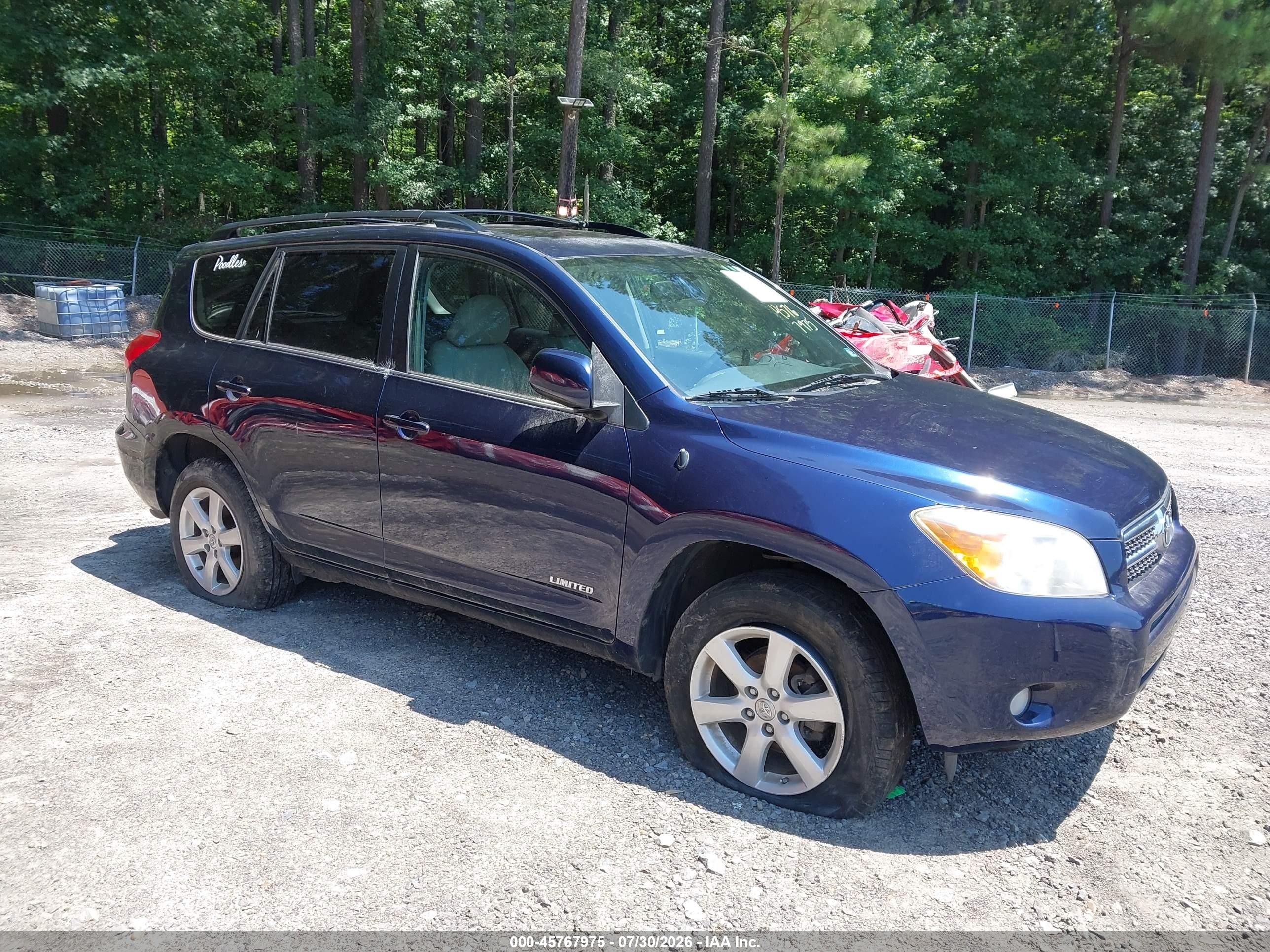 2006 Toyota Rav4 Limited Blue vin: JTMZD31V465020058