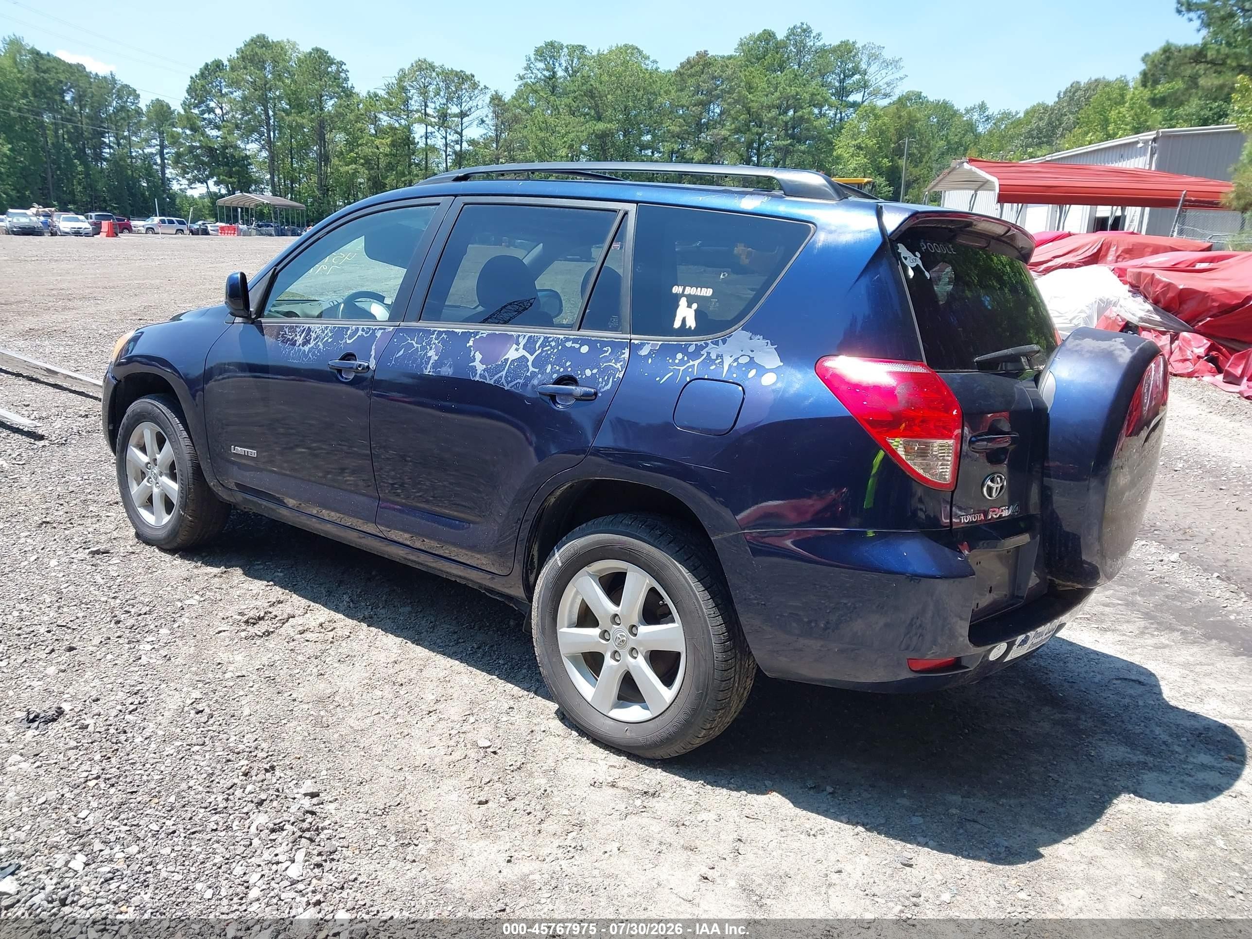2006 Toyota Rav4 Limited Blue vin: JTMZD31V465020058