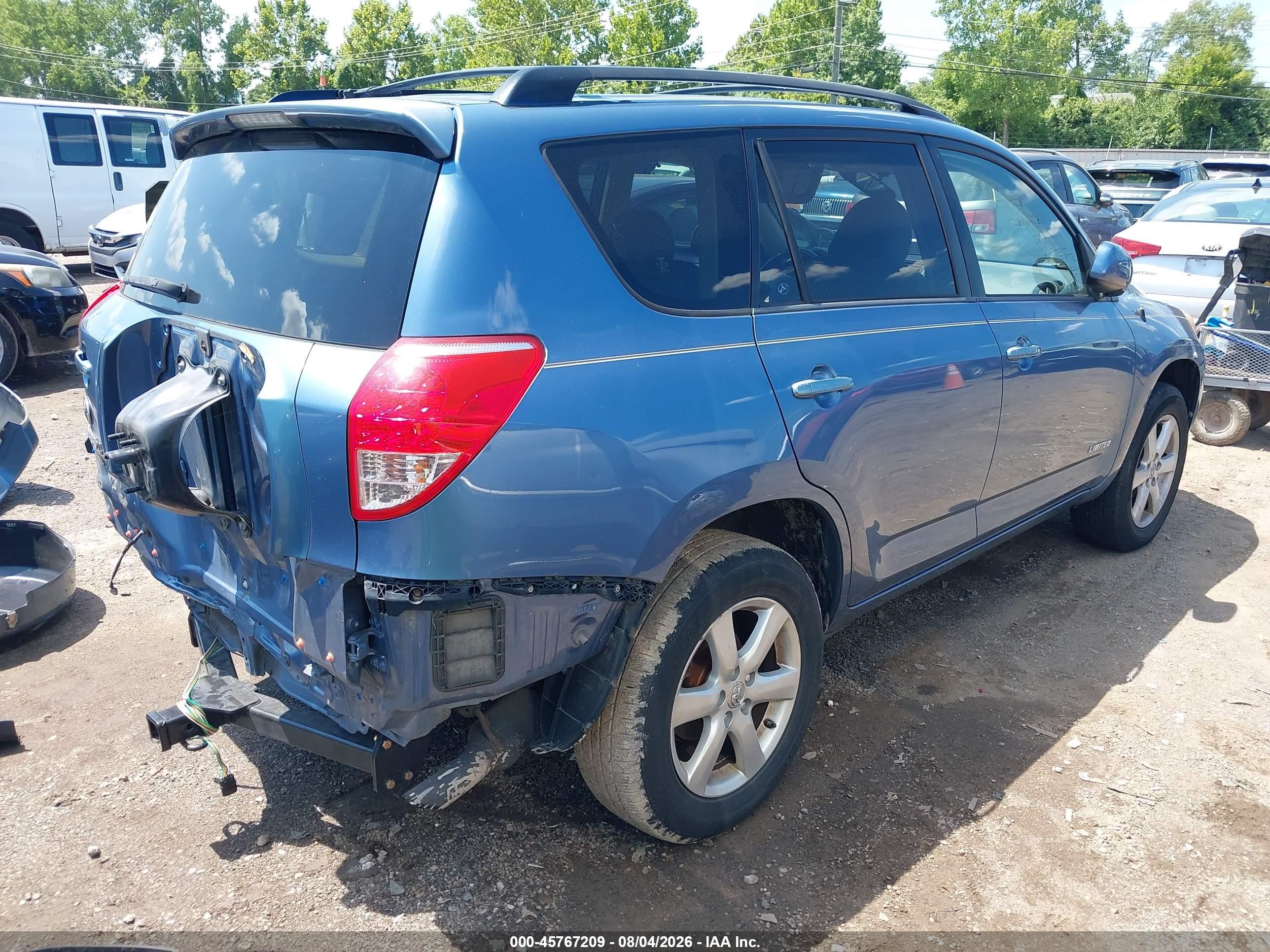 2007 Toyota Rav4 Limited Light Blue vin: JTMZD31V475034737