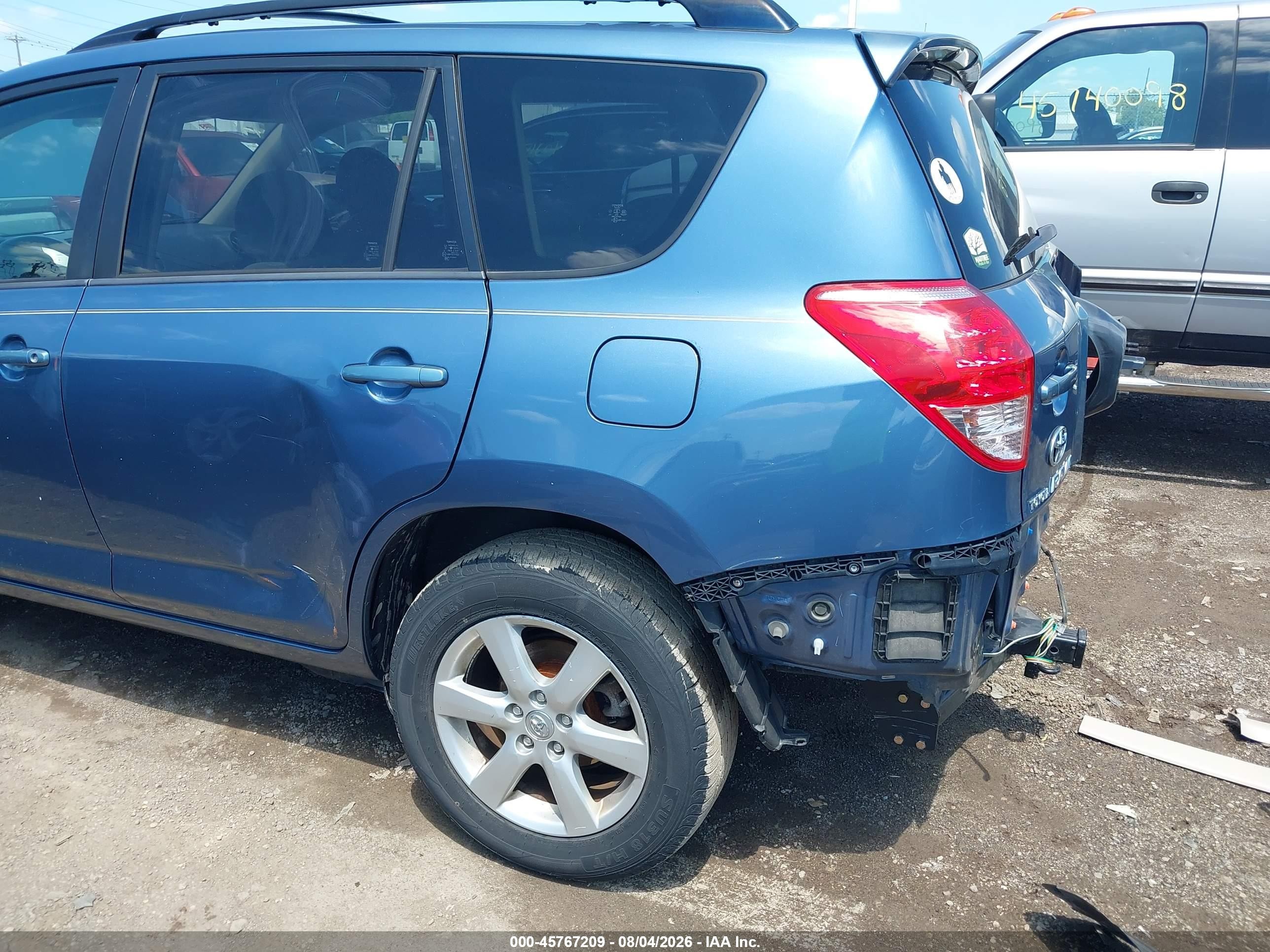 2007 Toyota Rav4 Limited Light Blue vin: JTMZD31V475034737