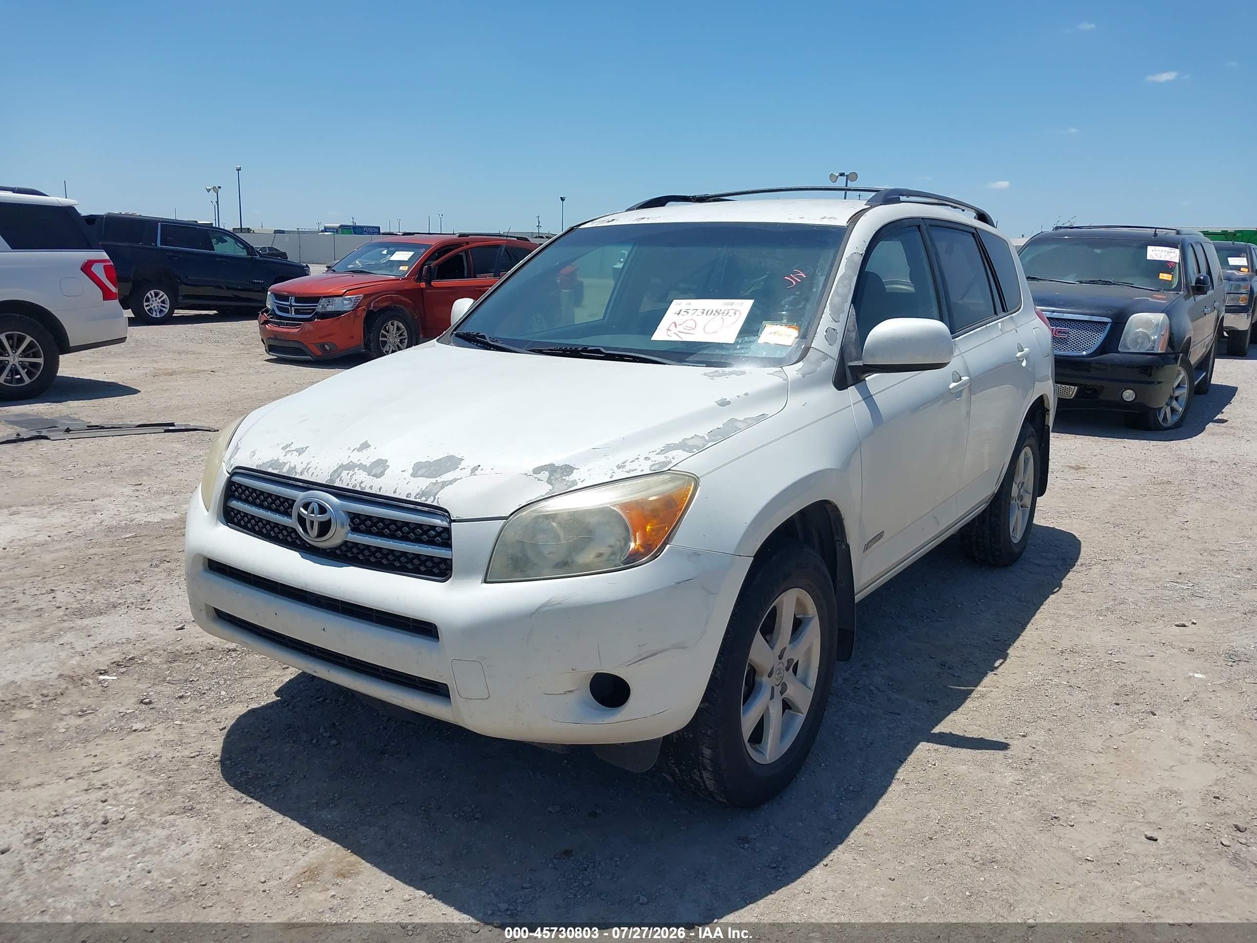 2007 Toyota Rav4 Limited White vin: JTMZD31V675038448