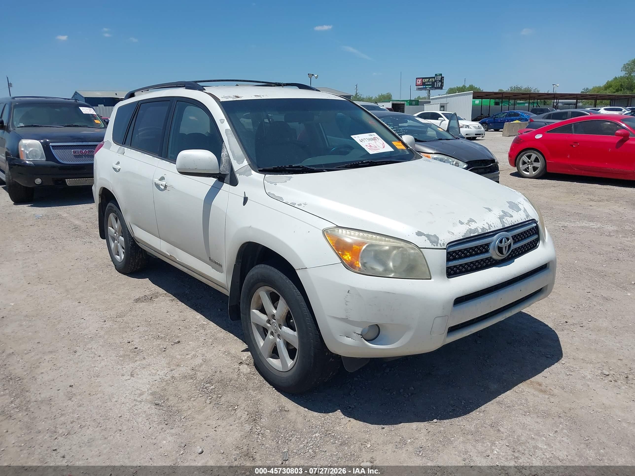 2007 Toyota Rav4 Limited White vin: JTMZD31V675038448