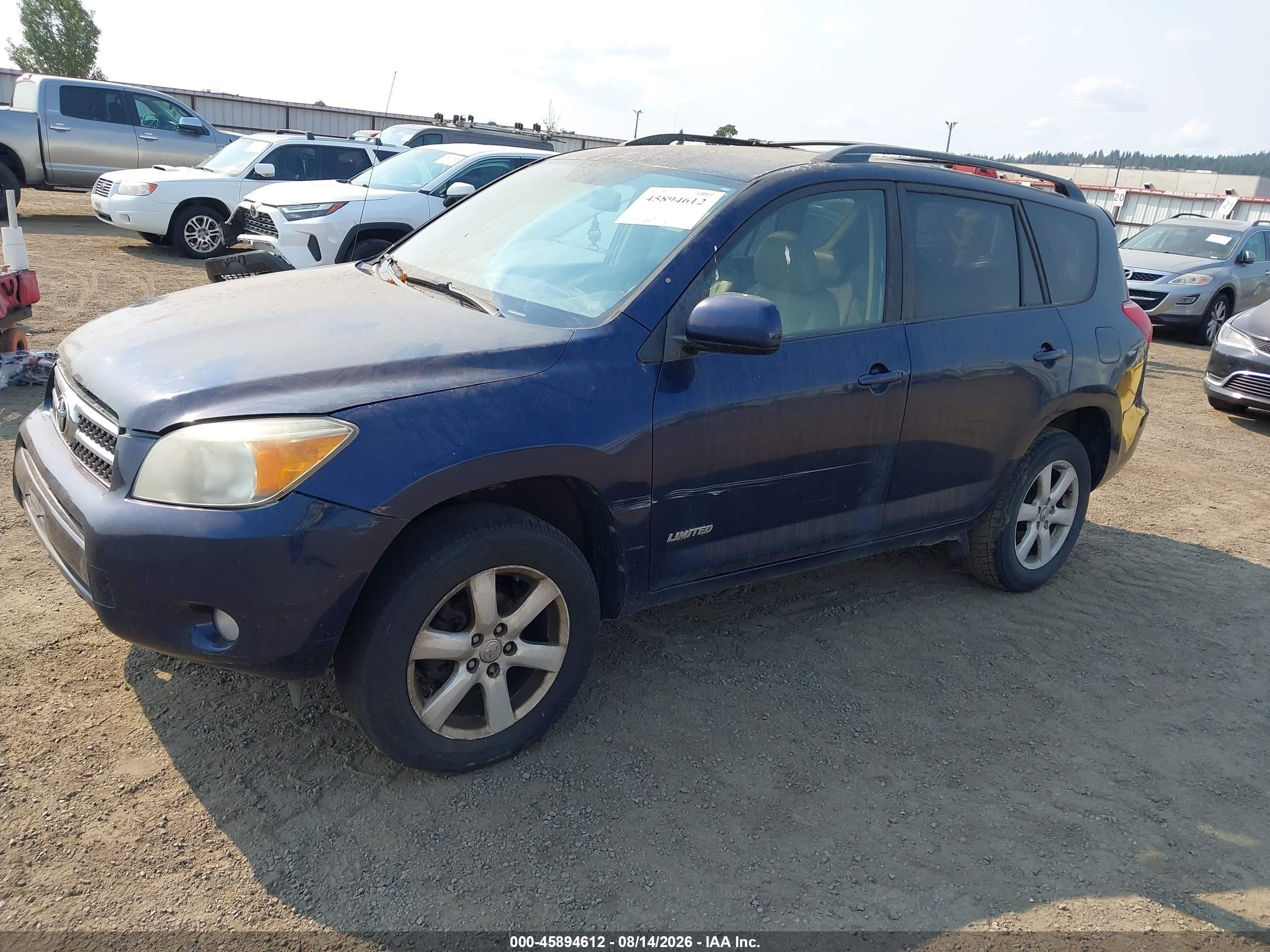 2007 Toyota Rav4 Limited Blue vin: JTMZD31V675053323