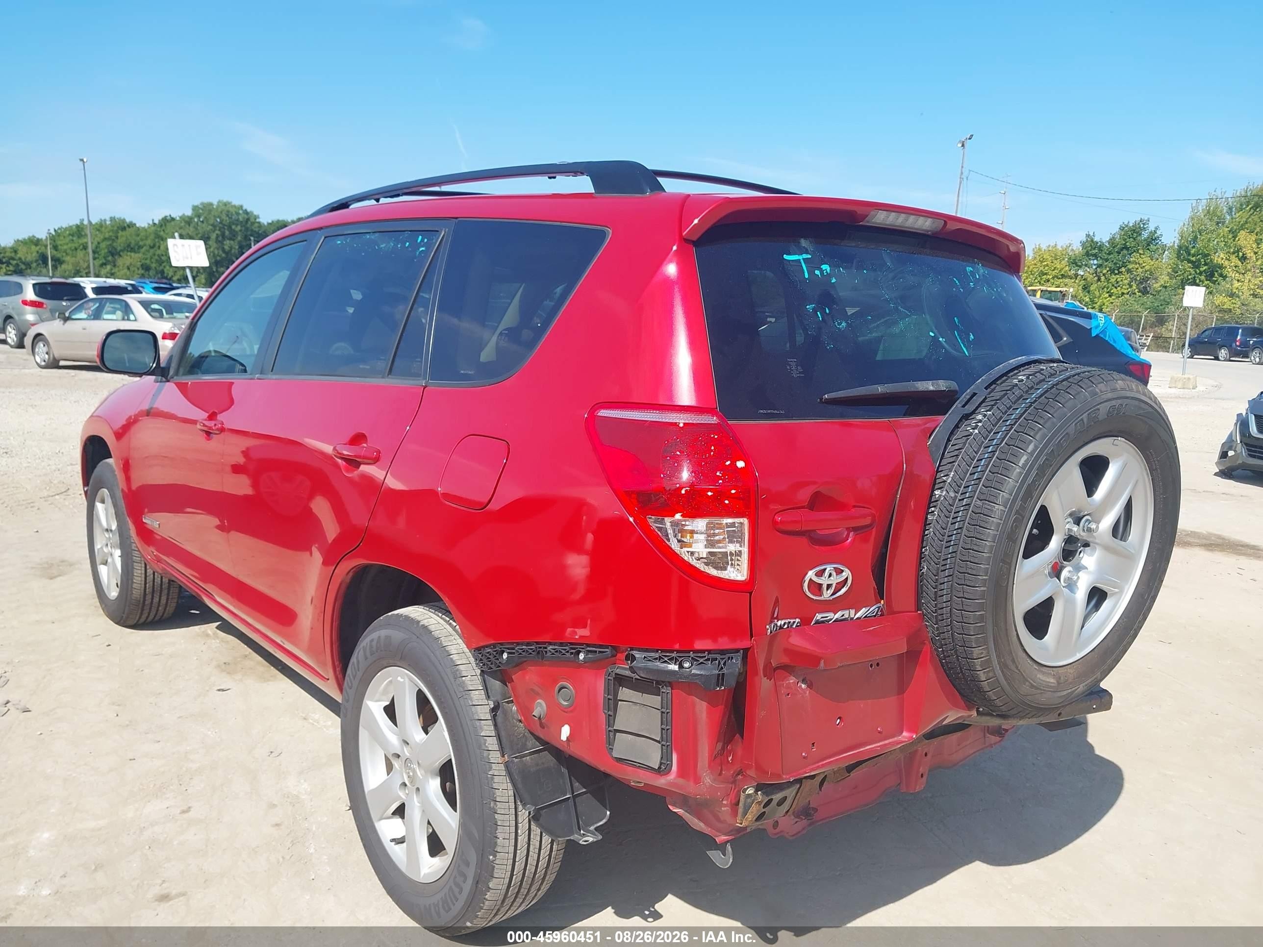 2007 Toyota Rav4 Limited Красный vin: JTMZD31V776046343
