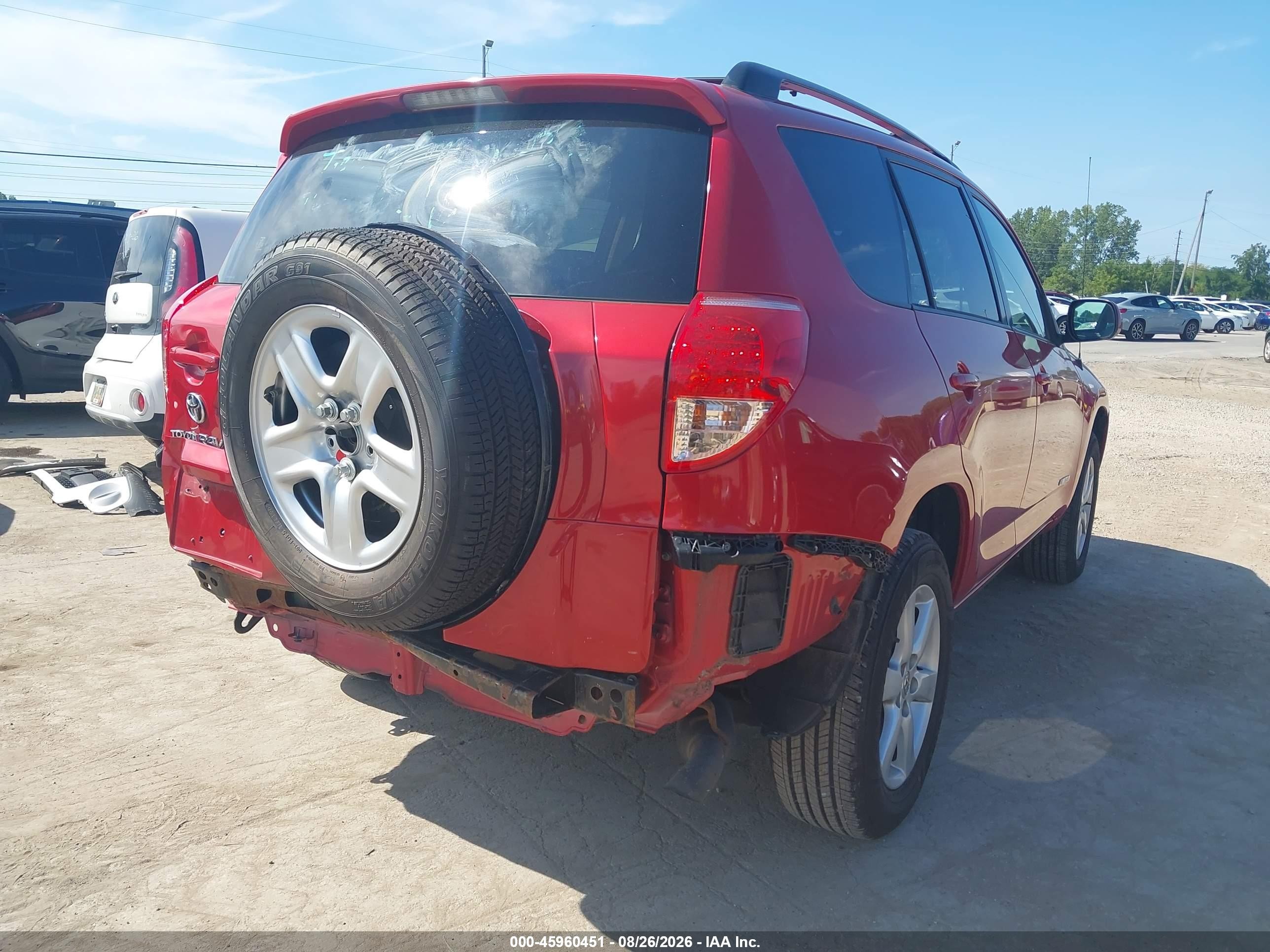 2007 Toyota Rav4 Limited Красный vin: JTMZD31V776046343