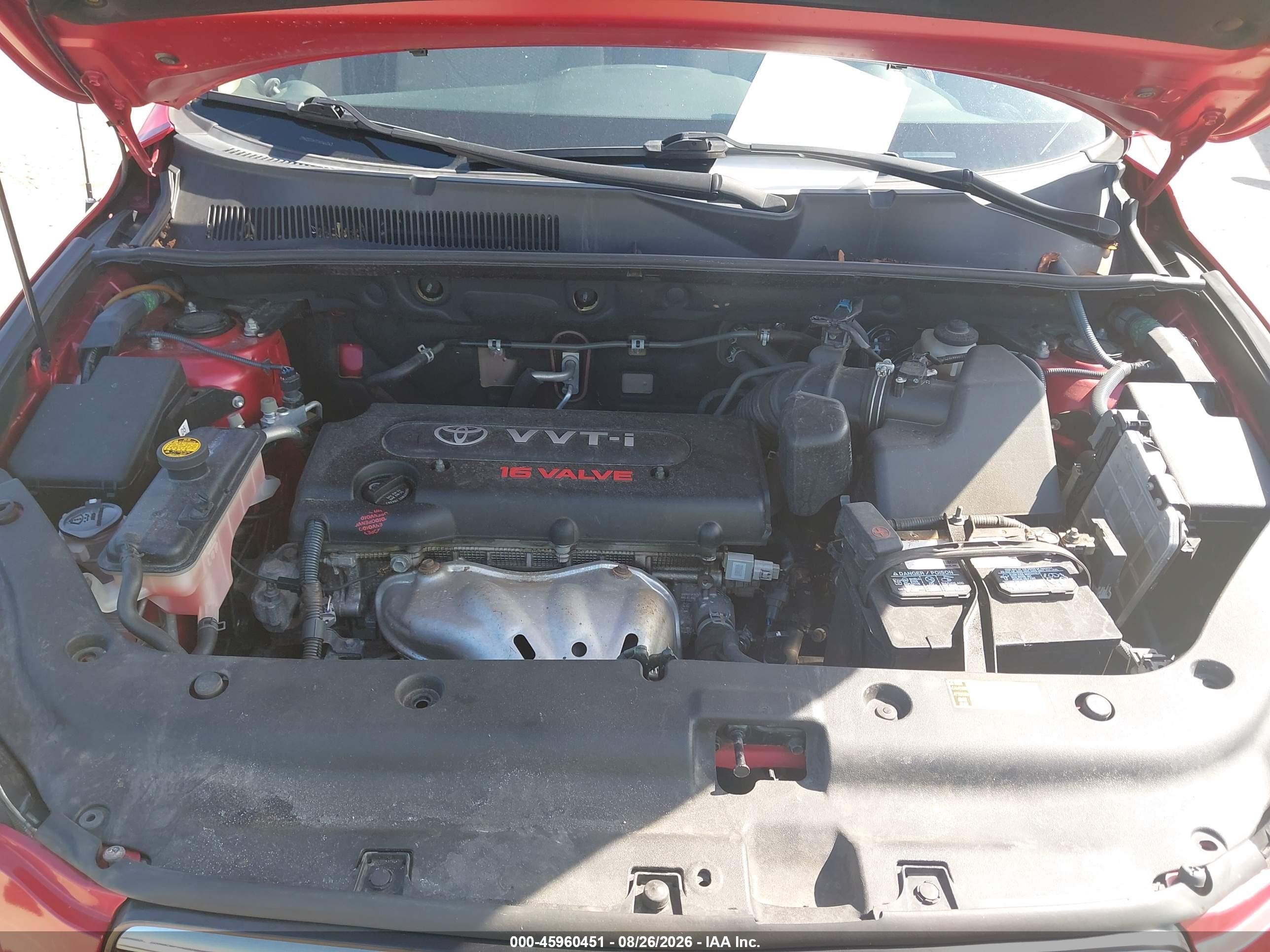 2007 Toyota Rav4 Limited Красный vin: JTMZD31V776046343