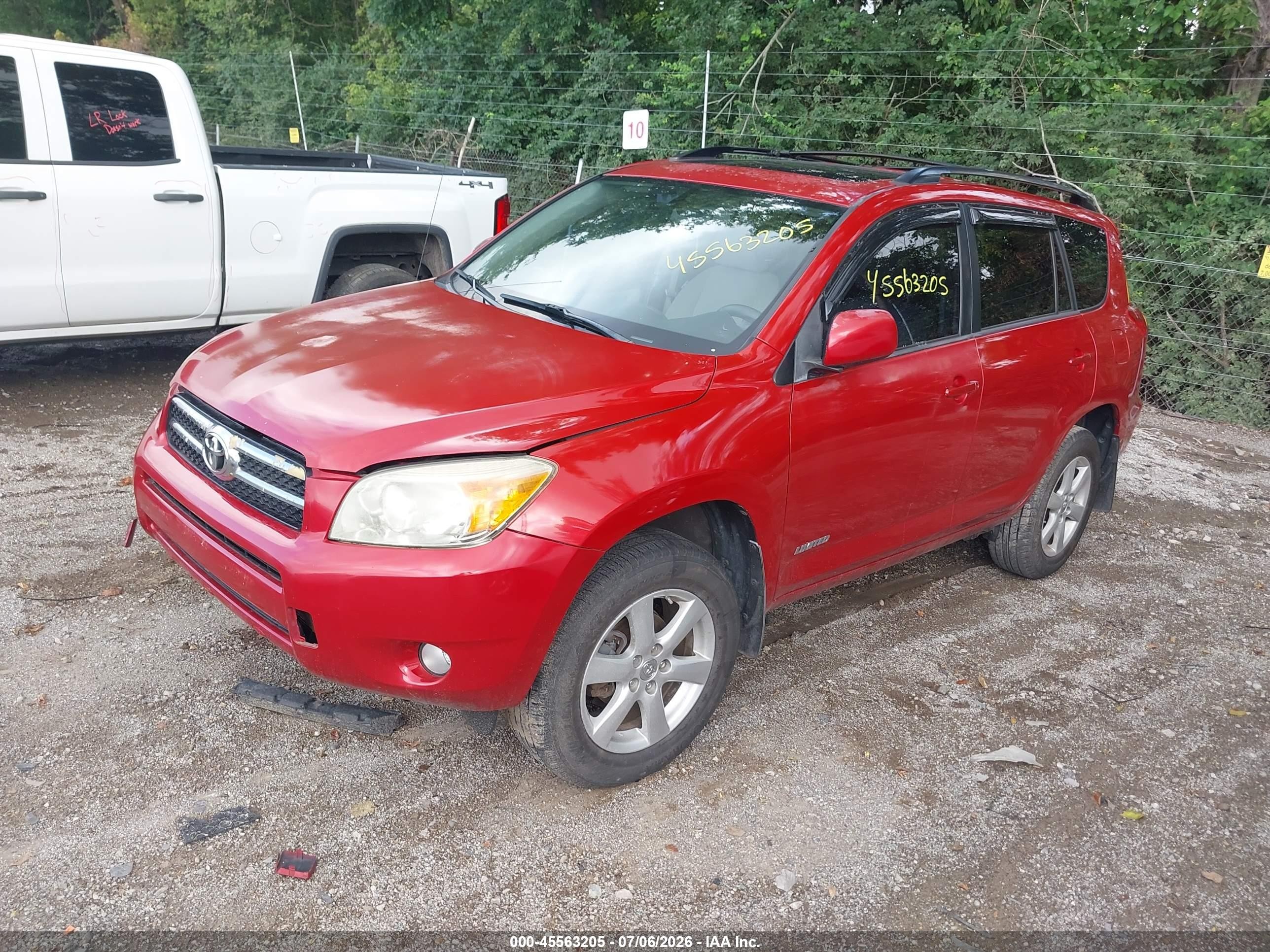 2008 Toyota Rav4 Limited Red vin: JTMZD31V785099695