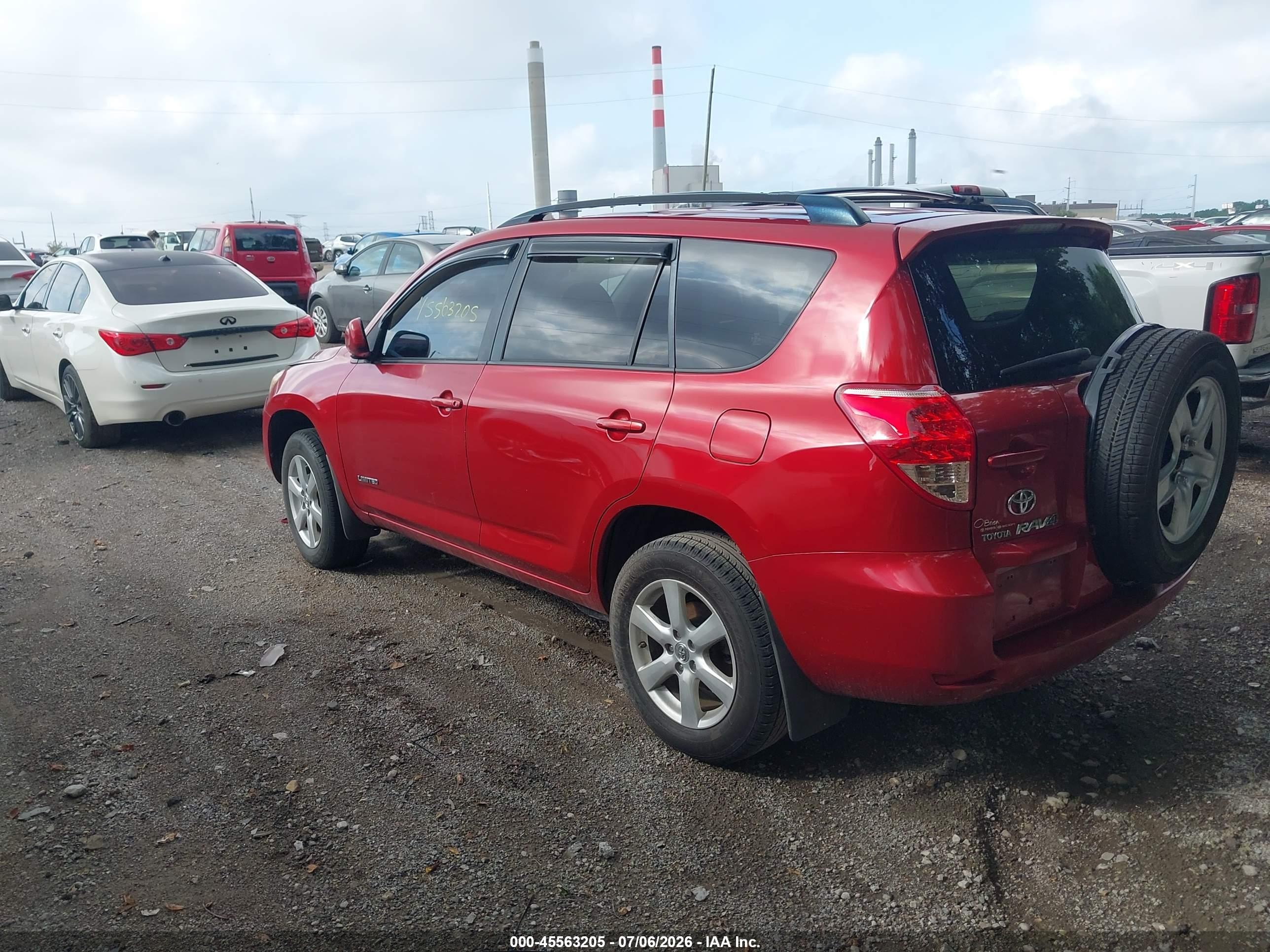 2008 Toyota Rav4 Limited Red vin: JTMZD31V785099695