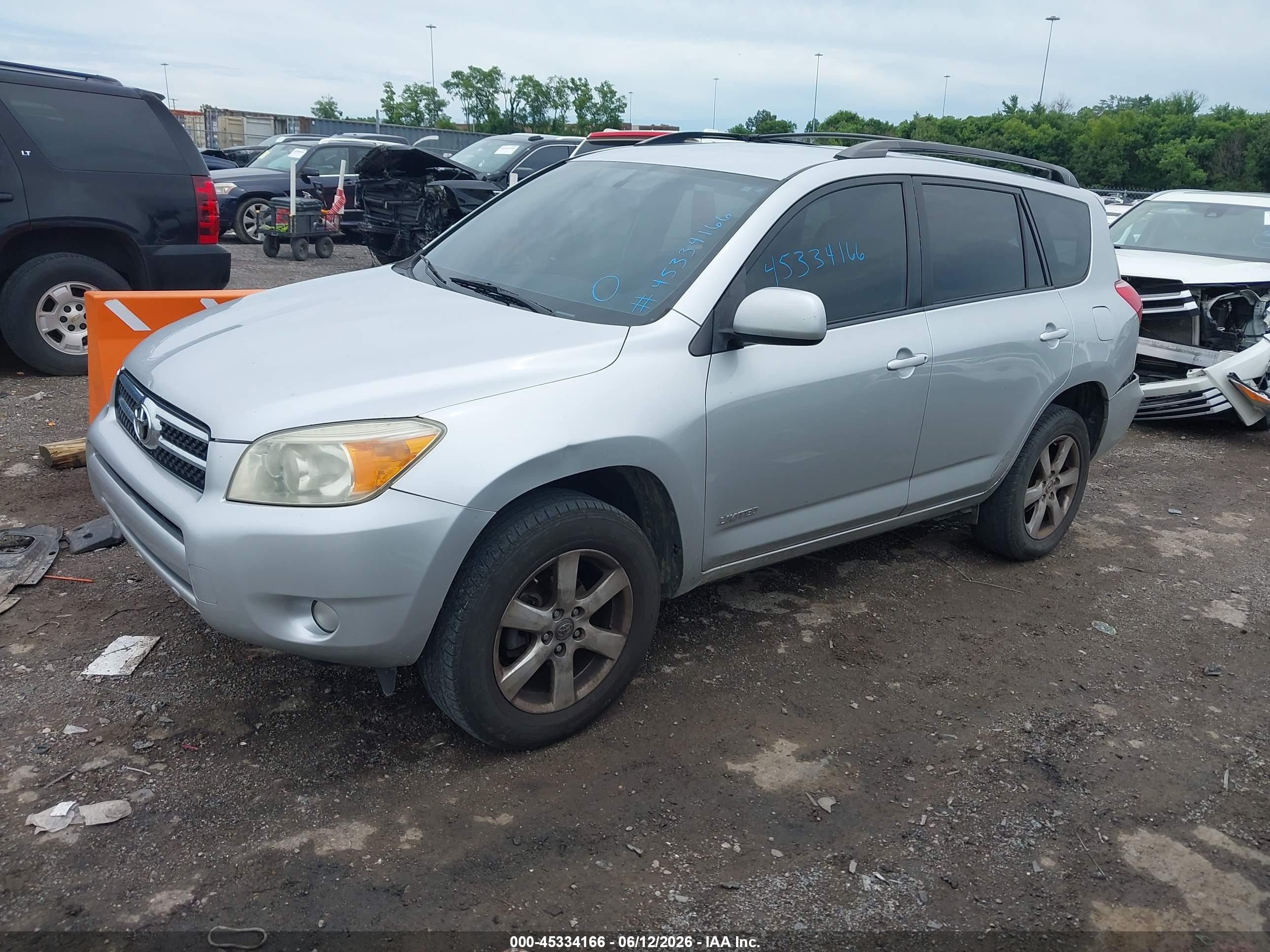 2008 Toyota Rav4 Limited Silver vin: JTMZD31V785101252